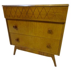 Retro Rare Mid Century Compact Chest of Drawers by Schreiber of England 