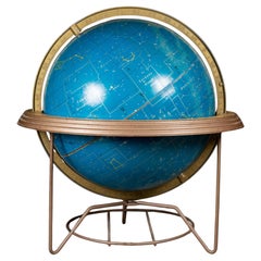 Rare globe céleste de 12 pouces de Cram's du milieu du siècle dernier, vers 1960