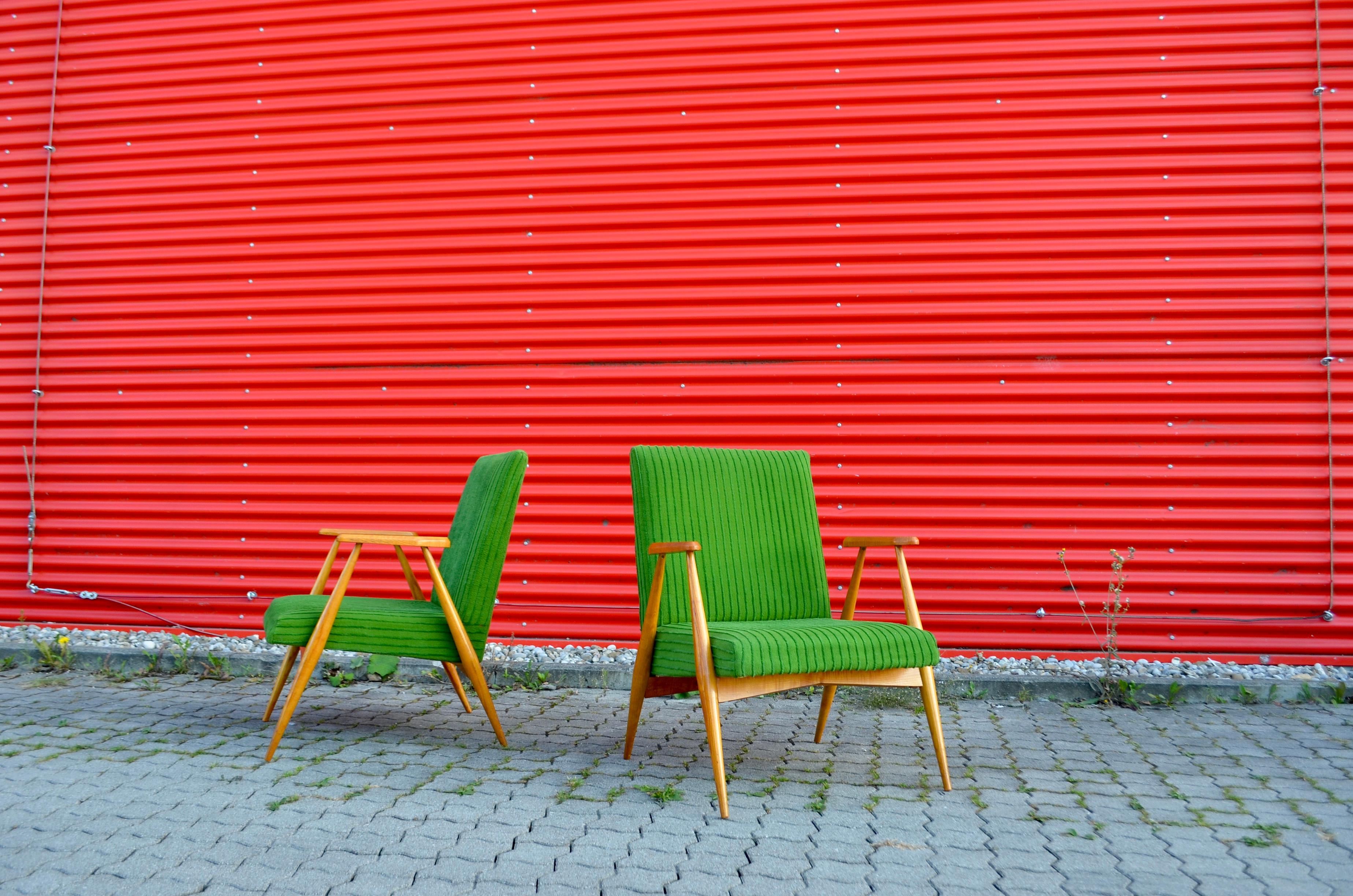 Rare Mid Century Modern Czech Kubism Lounge Elm Easy Chairs For Sale 13