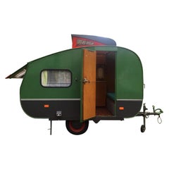 Rare Midcentury Dutch Oldtimer Caravan by Kema, Model Kolibri, 1960s 