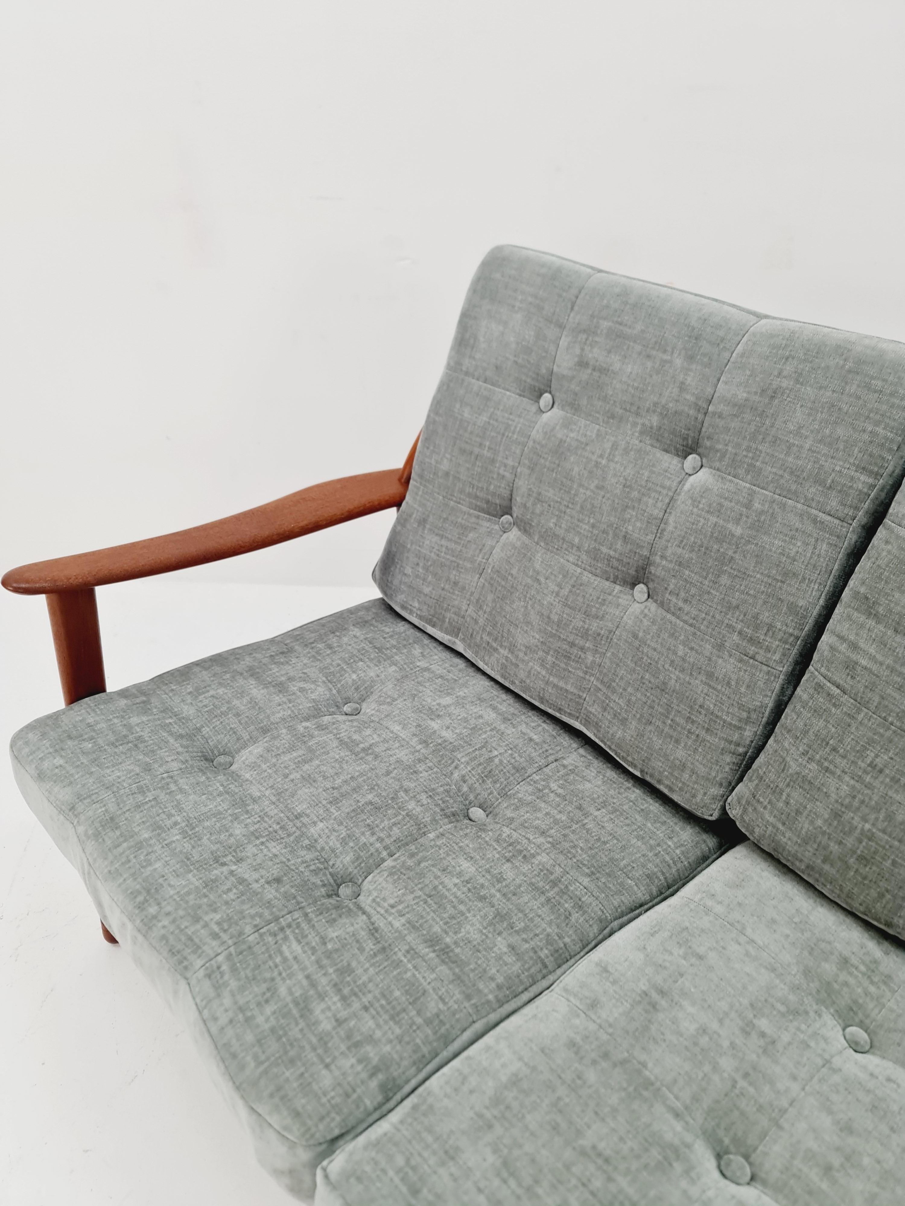 Raro sofá easy lounge de mediados de siglo  para teca DE Ster , años 60 mediados del siglo XX en venta
