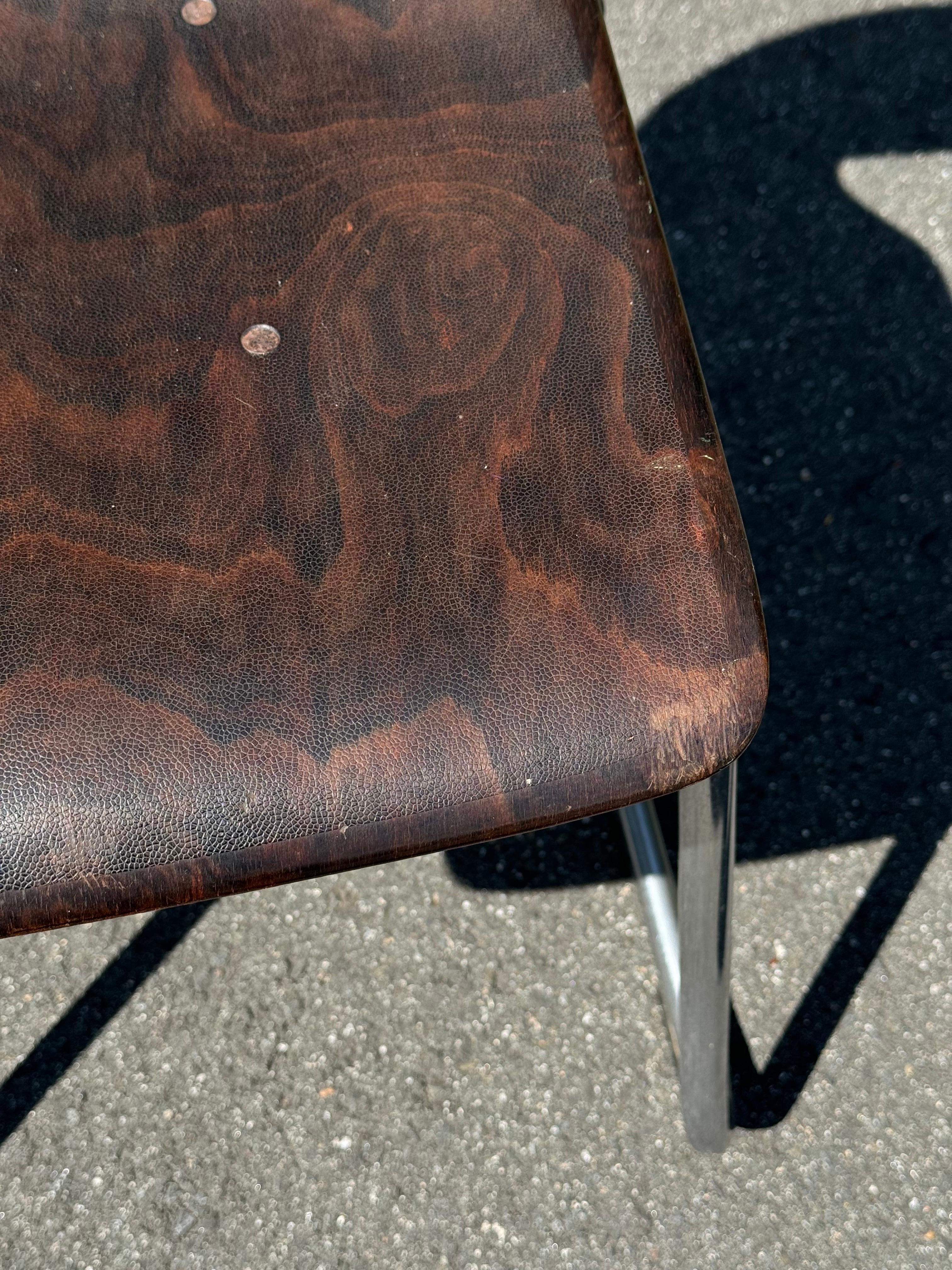 Rare Mid Century Elmar Flototto Rosewood Side Chair For Sale 2