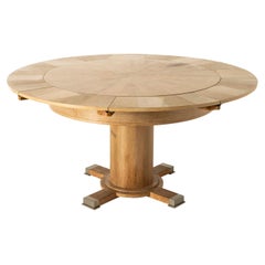 Rare Mid-Century Extendable French Round Dining Table