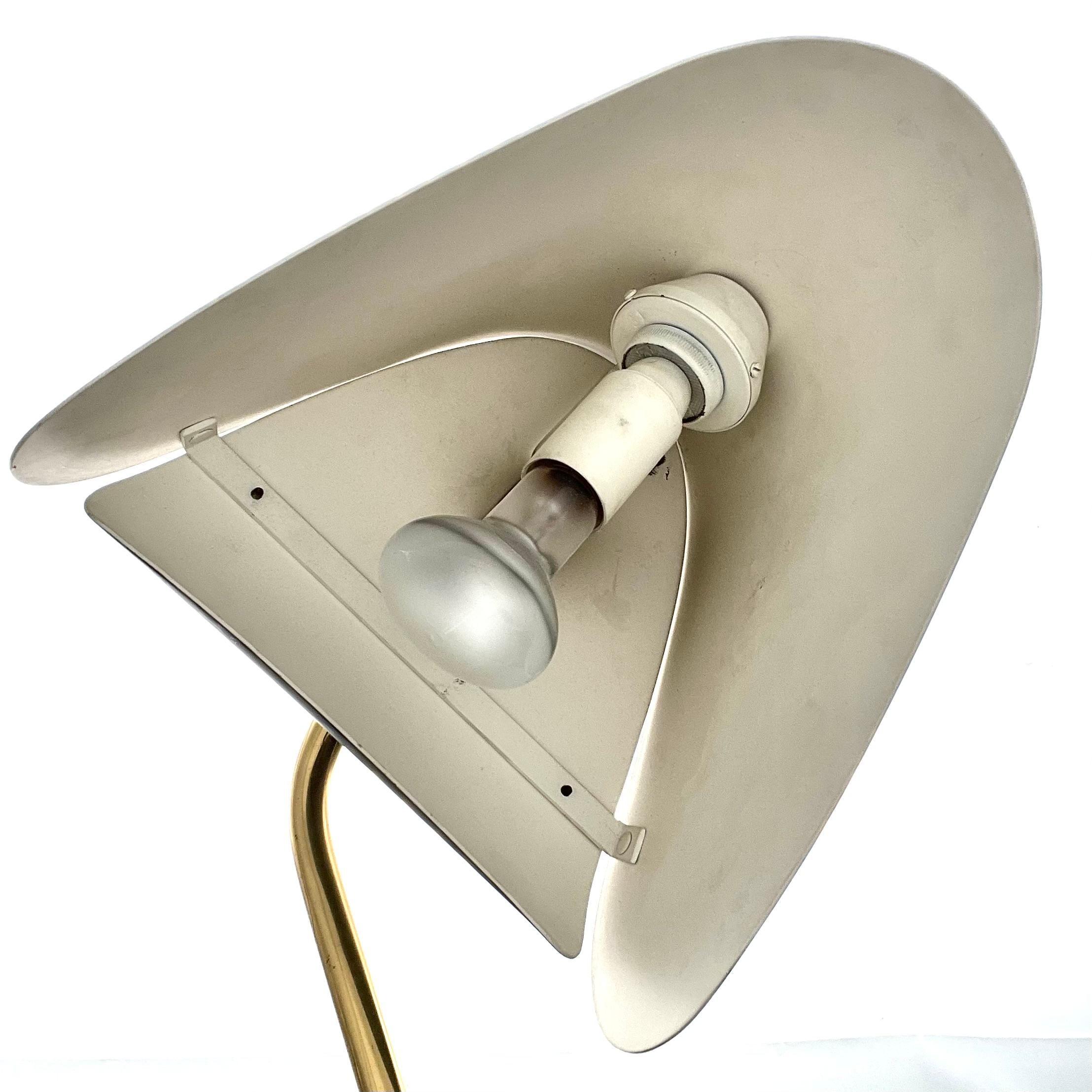 Brass Rare Mid Century Fazit Table Lampe Designed by Franz Hagenauer ex Kalmar Austria