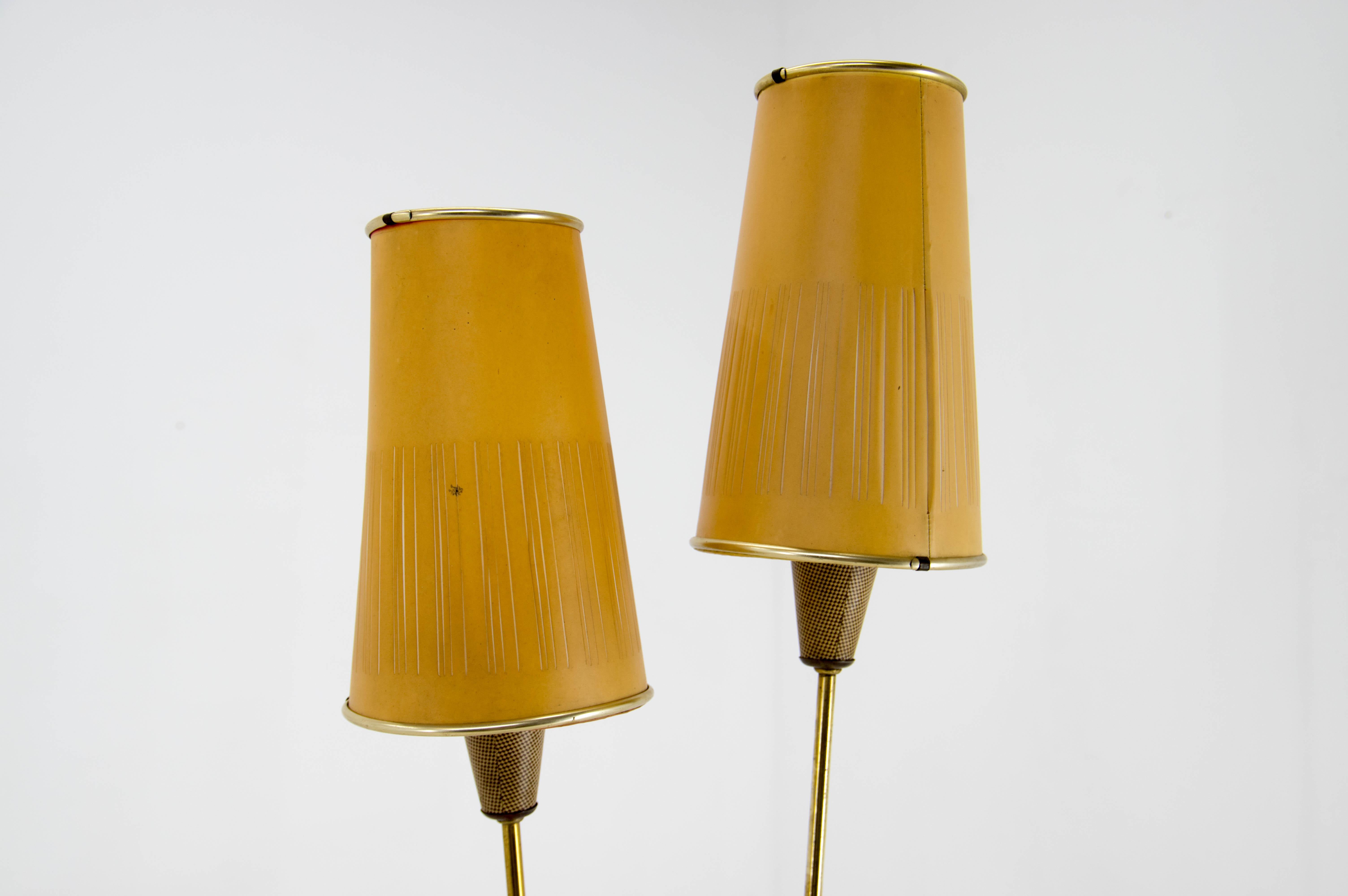Rare Mid-Century Floor Lamp, 1960s, Czechoslovakia In Good Condition In Praha, CZ