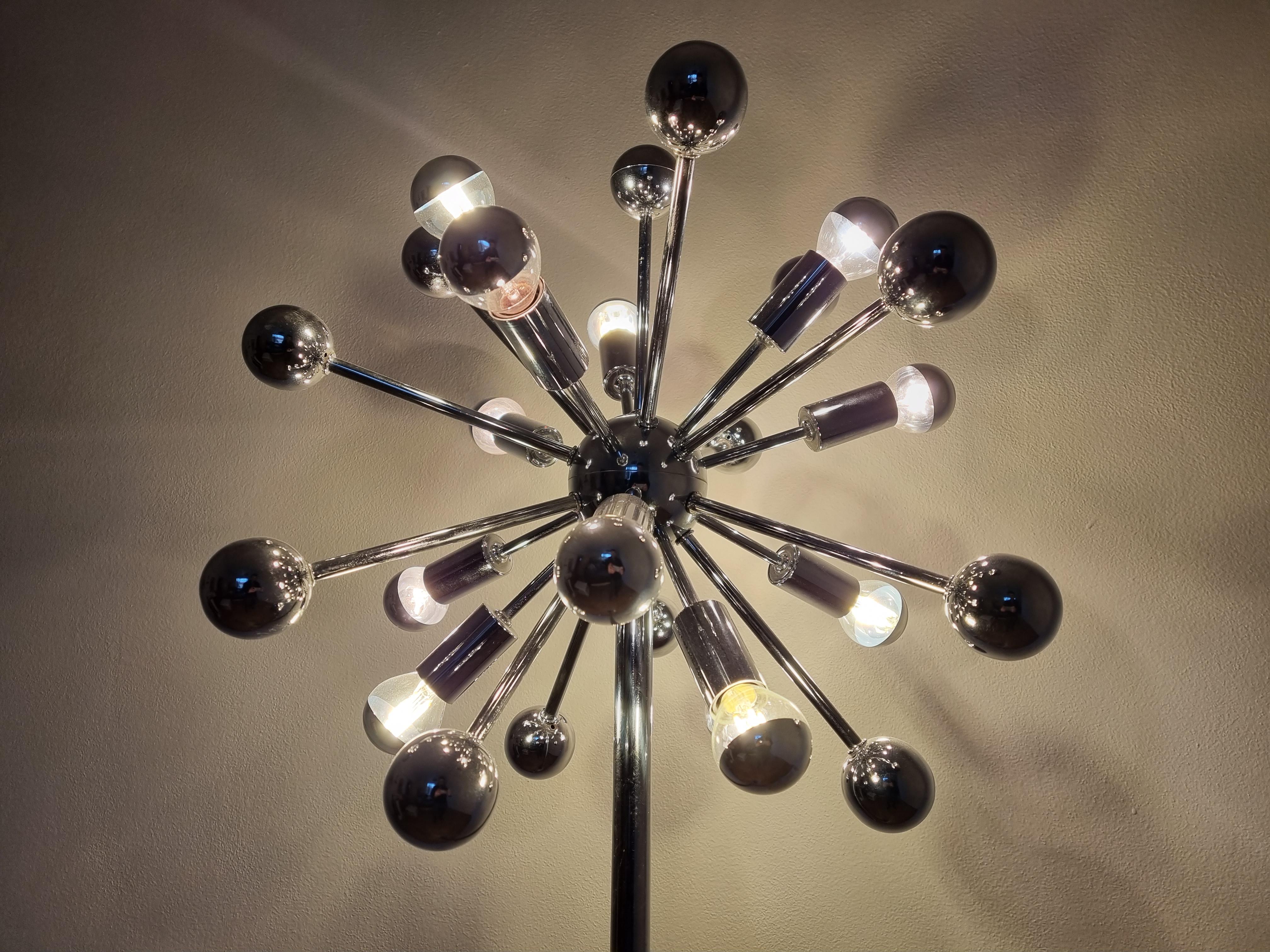 Mid-Century Modern Rare Mid Century Floor Lamp Atomic, Sputnik, Cosack, 1970s For Sale