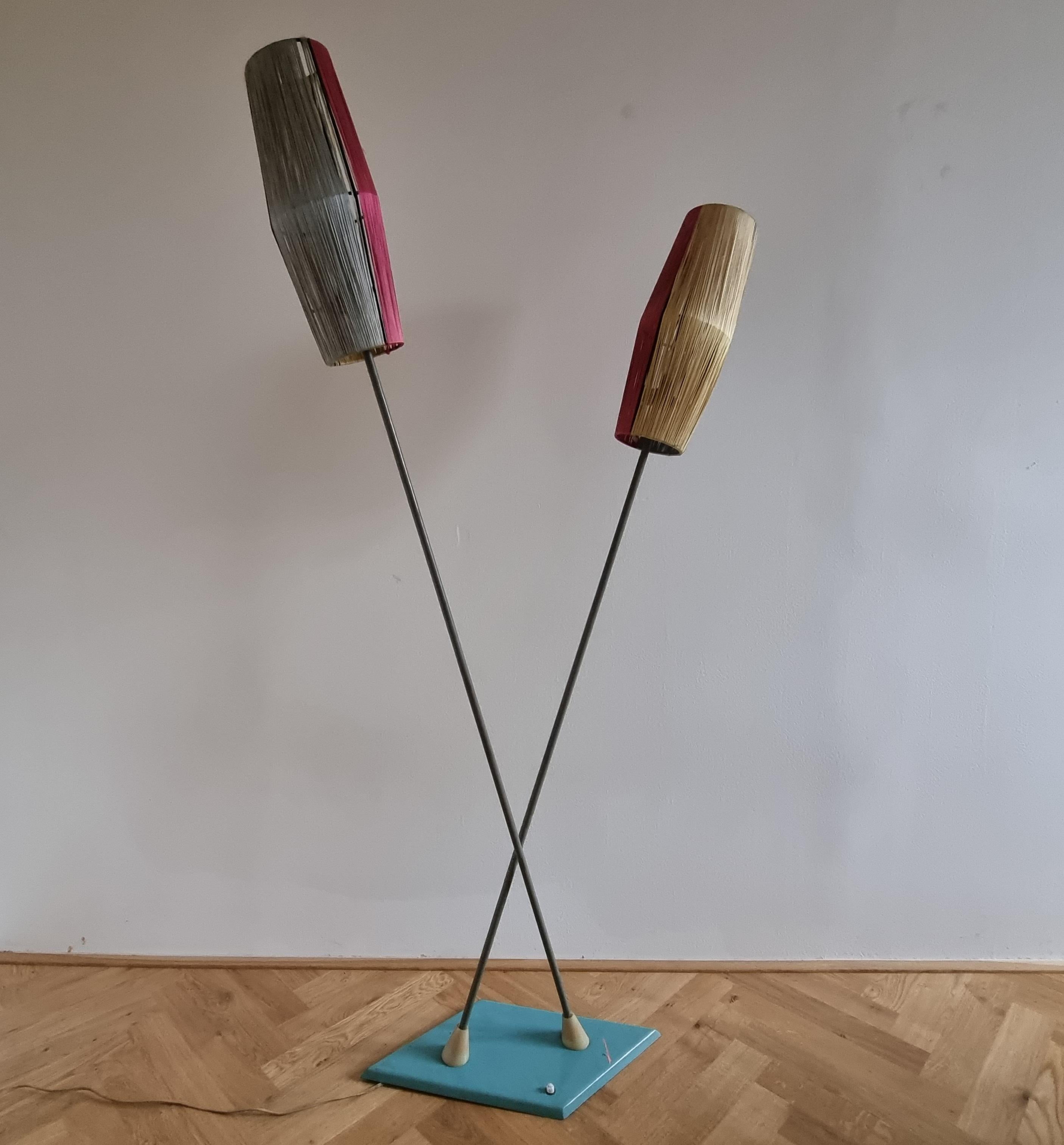 Lacquered Rare Mid-Century Floor Lamp, Germany, 1960s For Sale