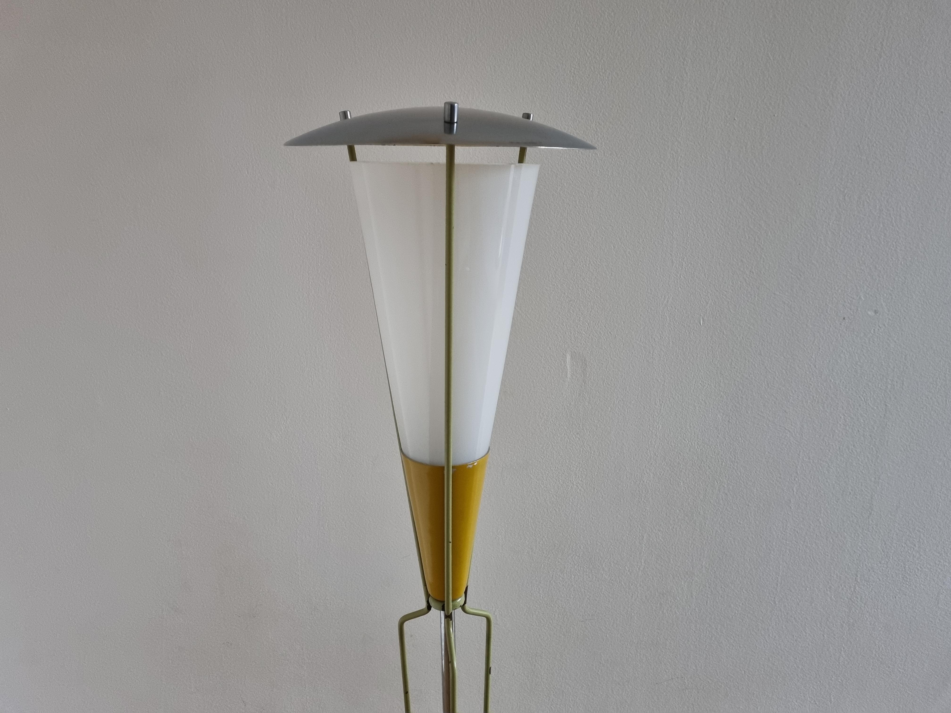 Rare Mid Century Floor Lamp in style of Stilnovo, 1960s For Sale 5