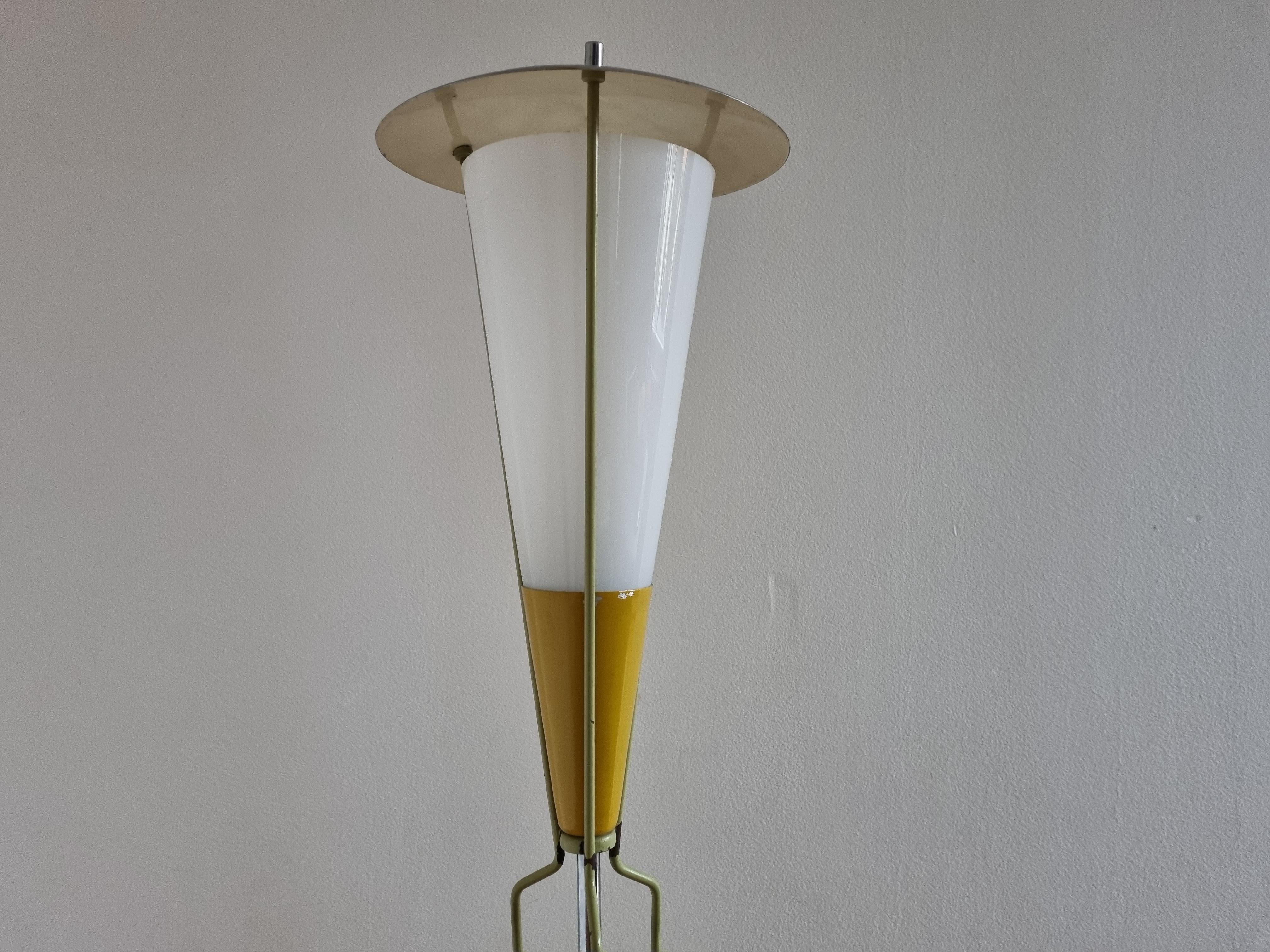 Rare Mid Century Floor Lamp in style of Stilnovo, 1960s For Sale 6