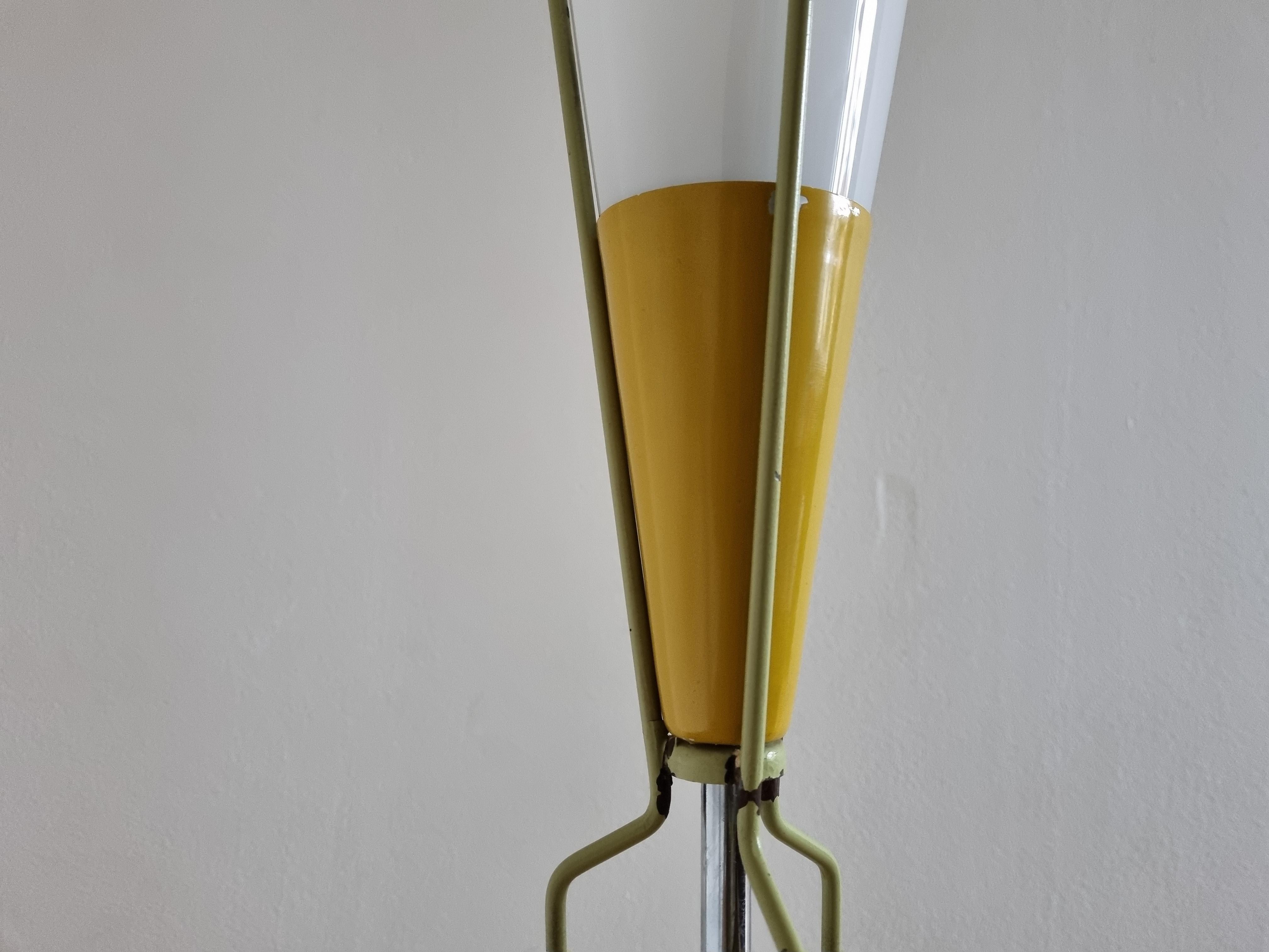 Rare Mid Century Floor Lamp in style of Stilnovo, 1960s For Sale 8