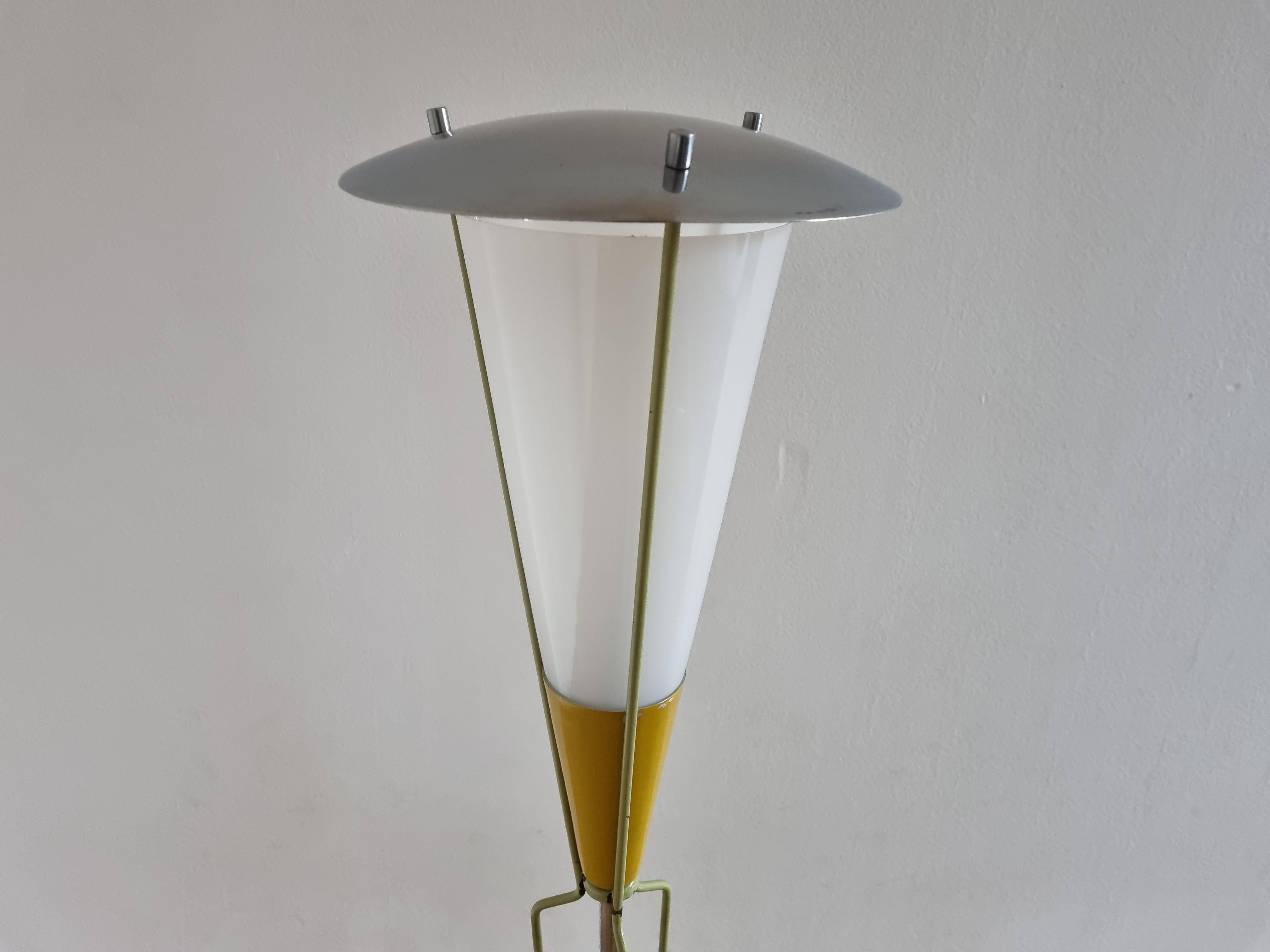Rare Mid Century Floor Lamp in style of Stilnovo, 1960s For Sale 10