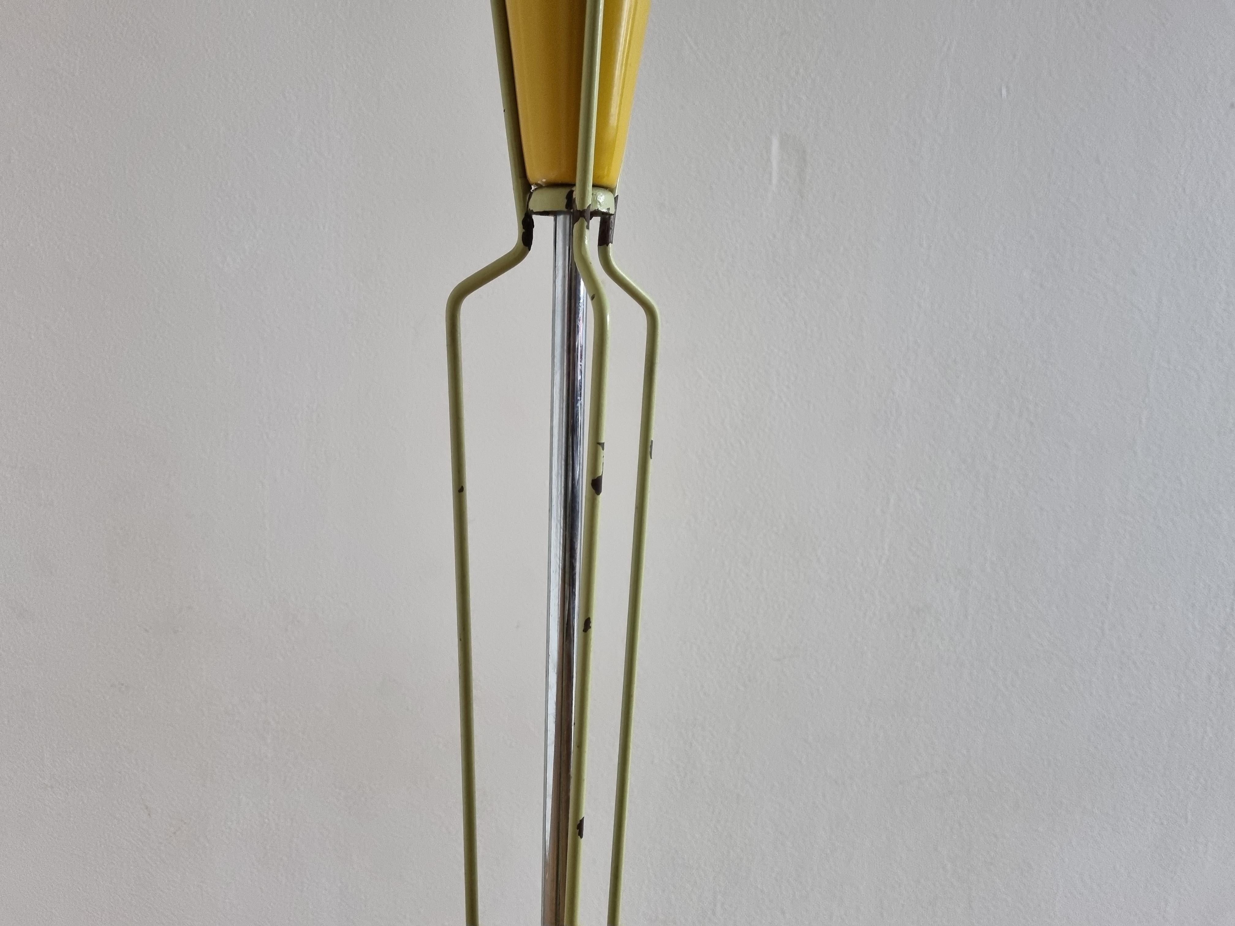 Rare Mid Century Floor Lamp in style of Stilnovo, 1960s For Sale 11