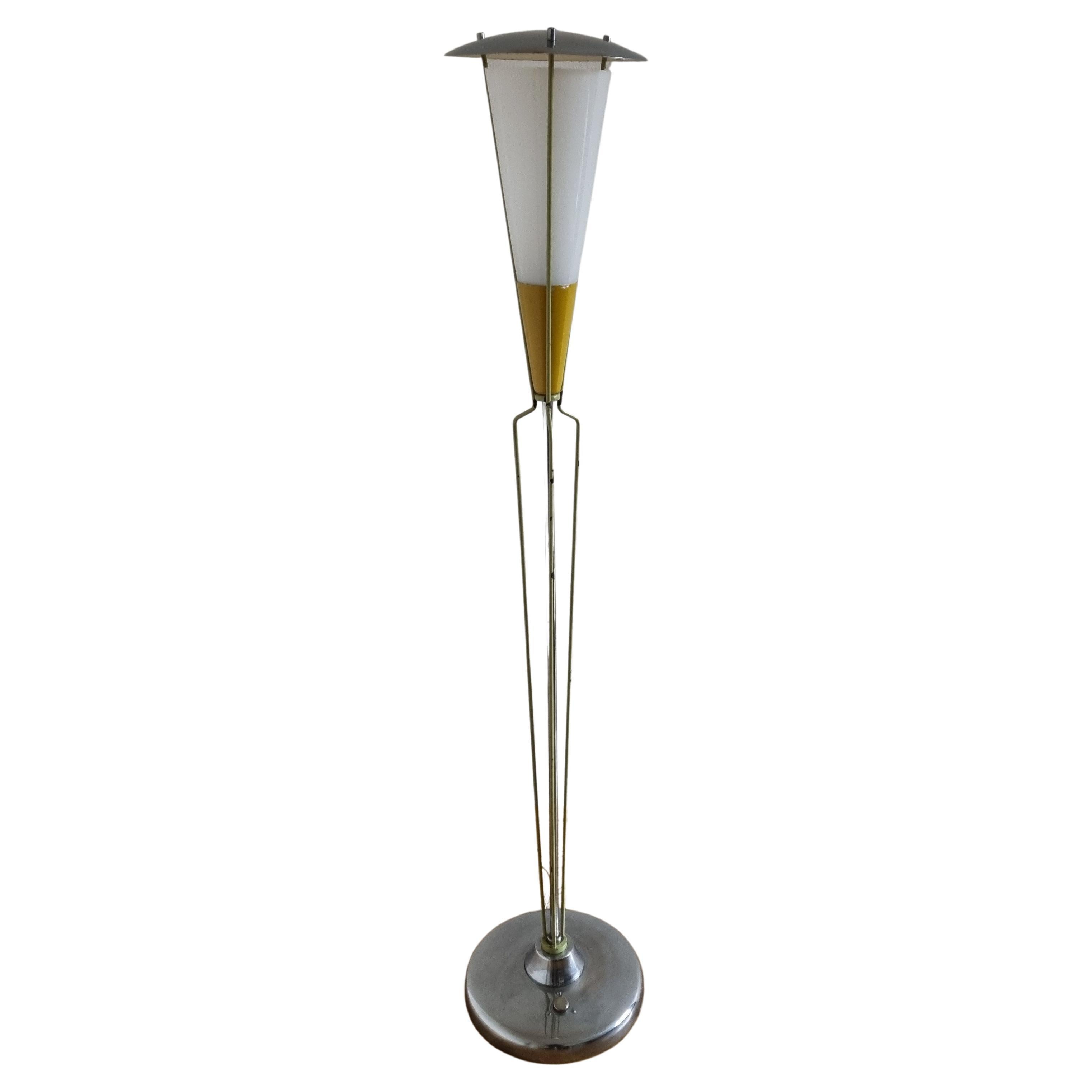 Rare Mid Century Floor Lamp in style of Stilnovo, 1960s