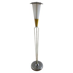 Rara lampada da terra del Mid Century in stile Stilnovo, anni '60