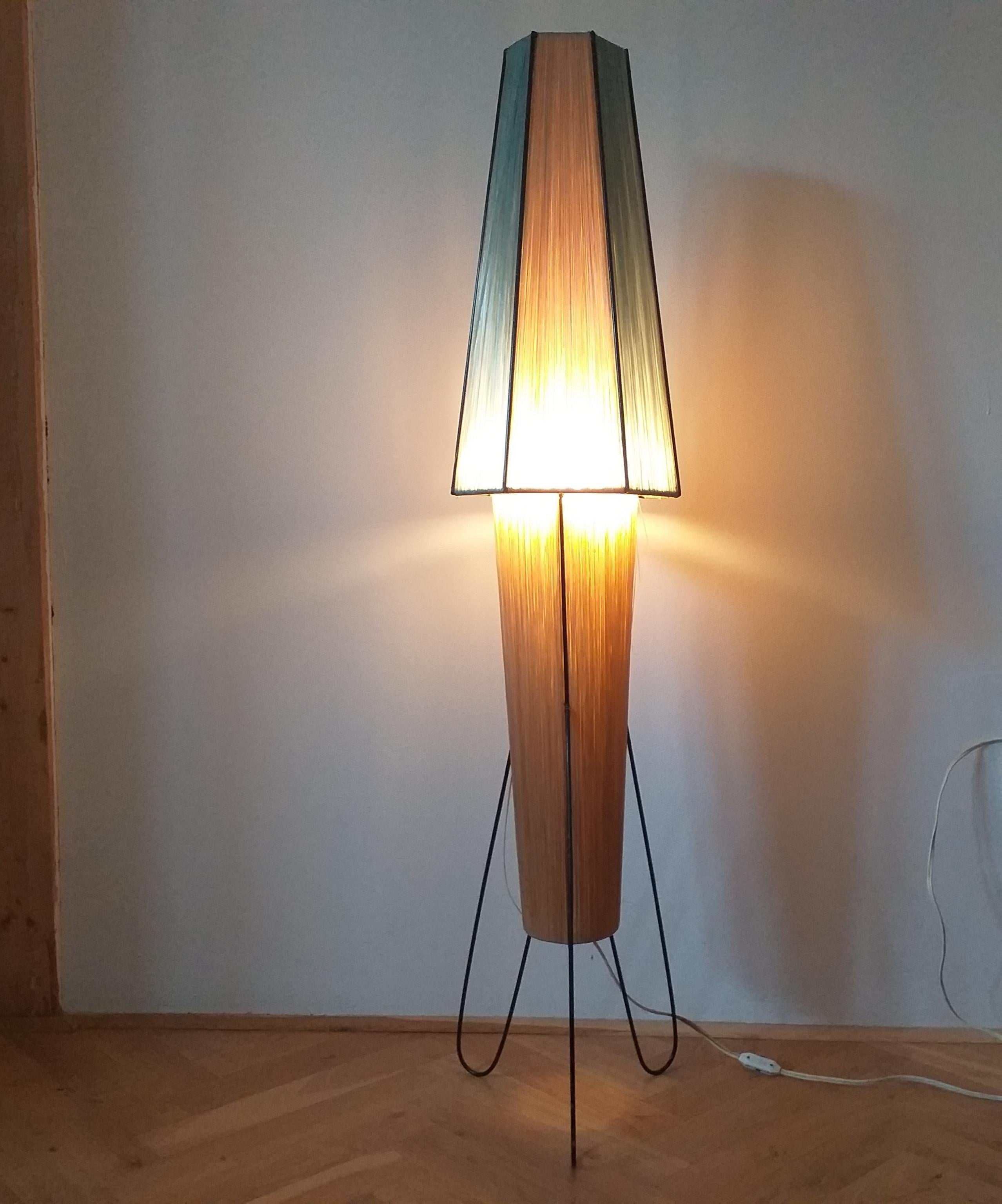 Rare Midcentury Floor Lamp Rocket, 1960s For Sale 3