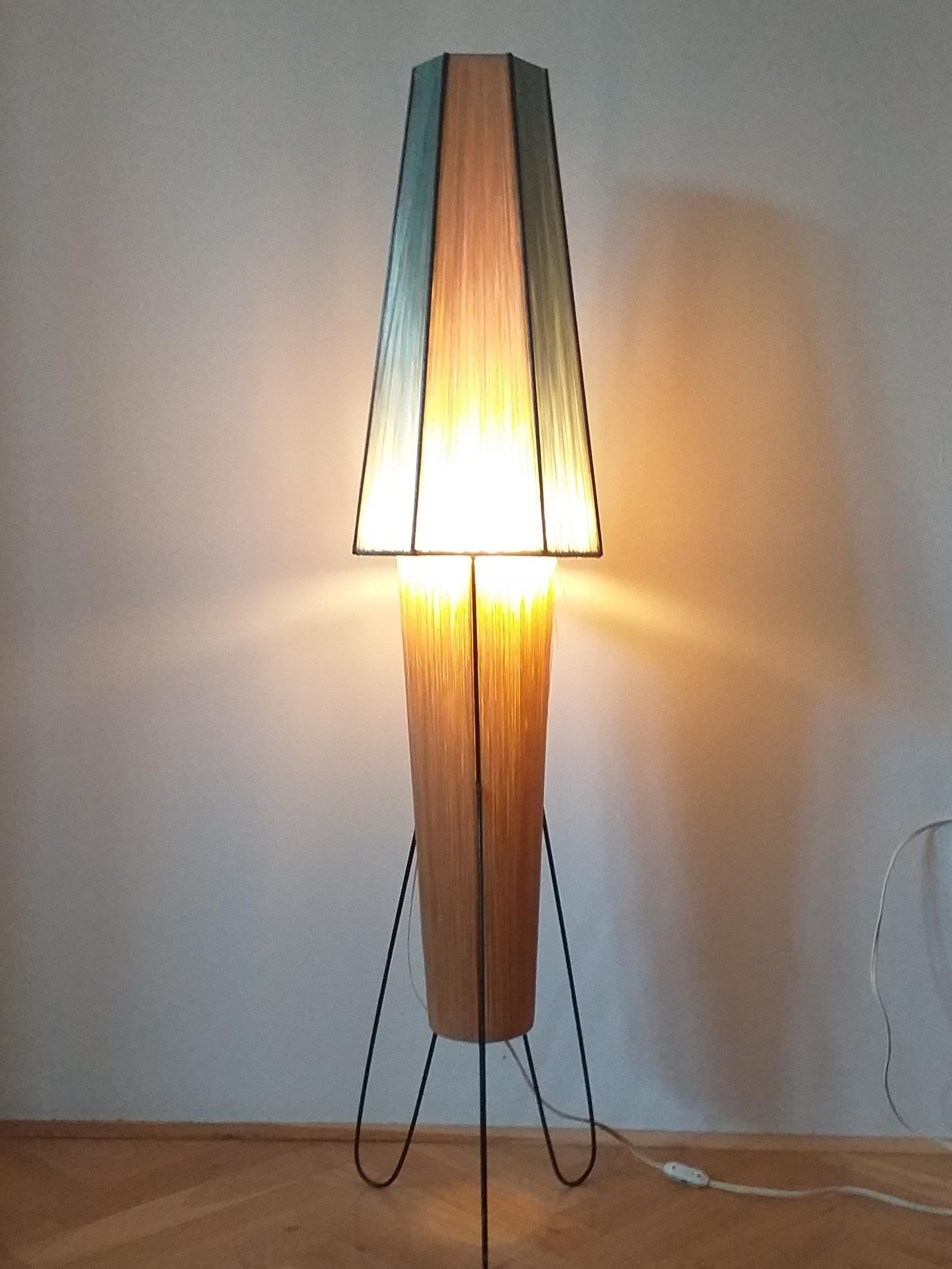 Rare Midcentury Floor Lamp Rocket, 1960s For Sale 4