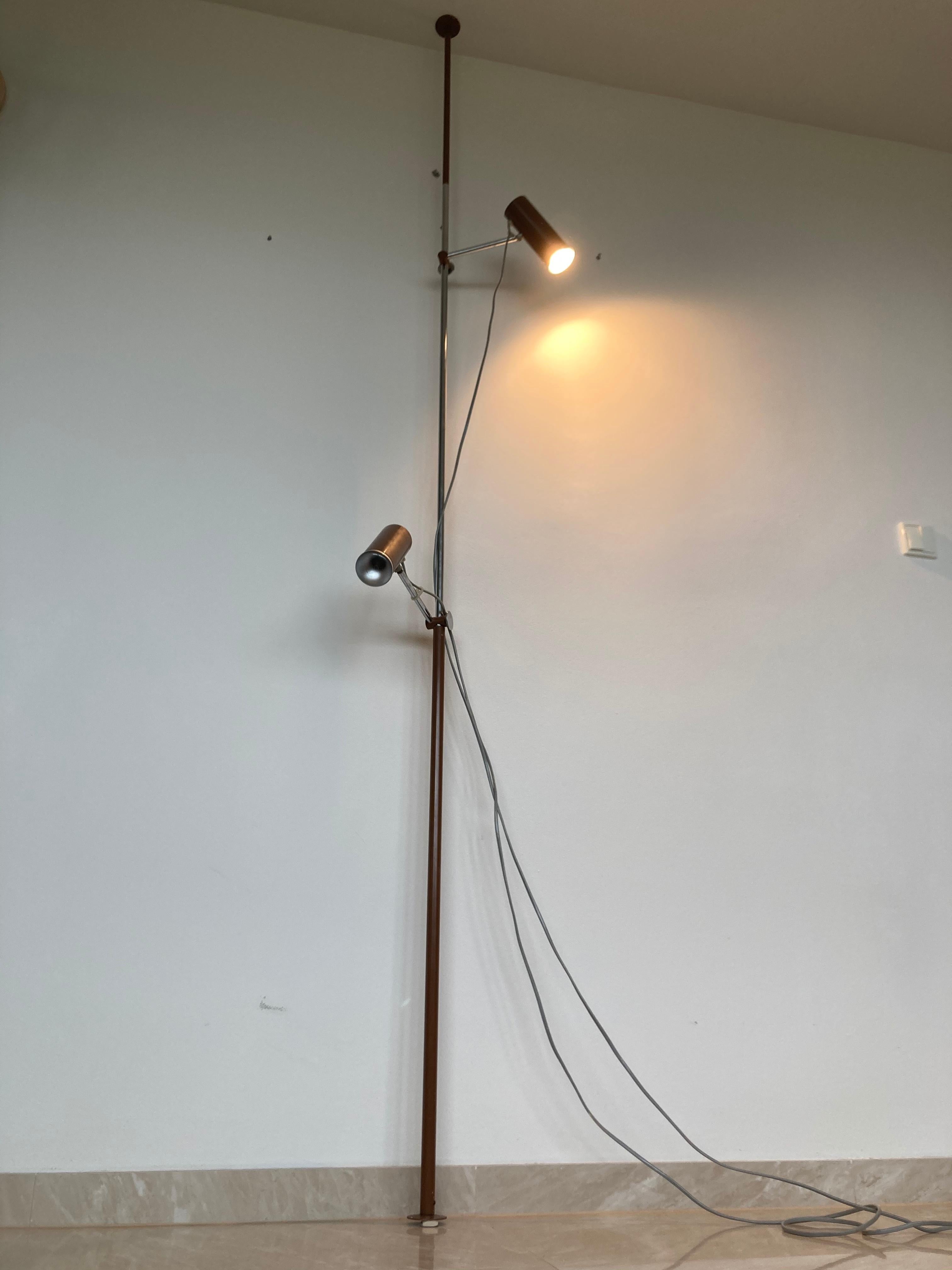 mid century floor to ceiling lamp