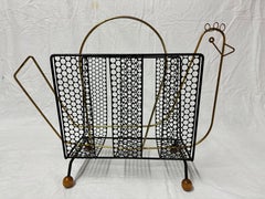 Rare Mid Century Frederick Weinberg Style Magazine rack