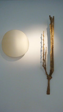 Rare Mid-Century French 'Cactus' Wall Lamp by Félix Agostini