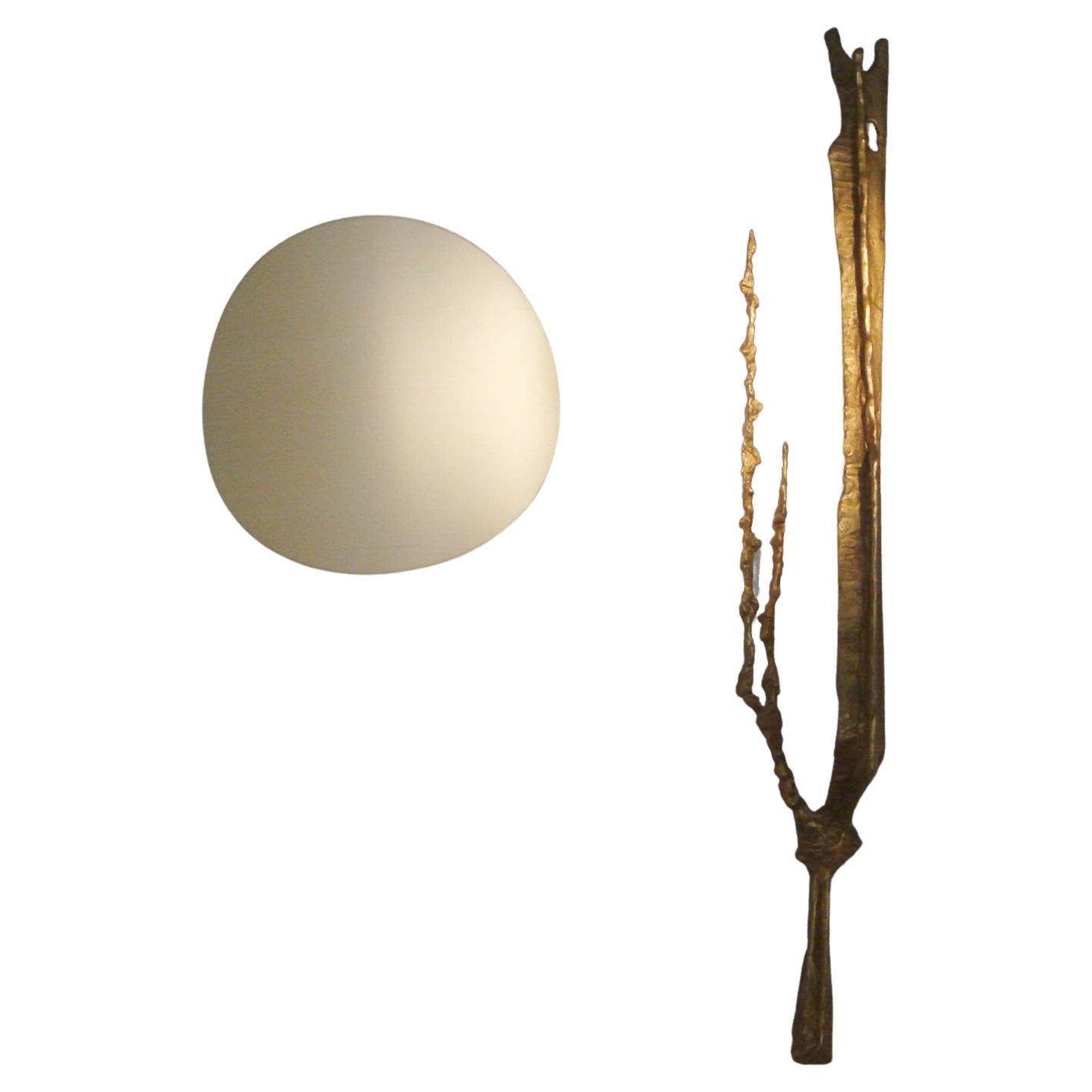 Rare Mid-Century French 'Cactus' Wall Lamp by Félix Agostini