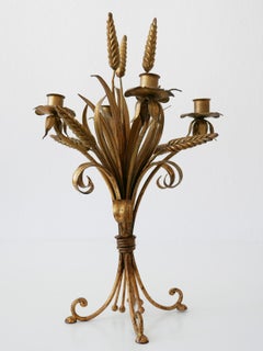 Rare Midcentury Gilt Florentiner Candleholder or Candelabra by Hans Kögl, 1960s