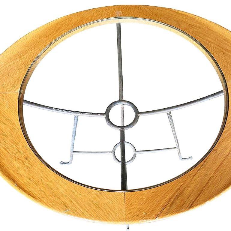 Rara mesa de desayuno para dos personas con centro de cristal de mediados de siglo en Excelente estado para la venta en Van Nuys, CA