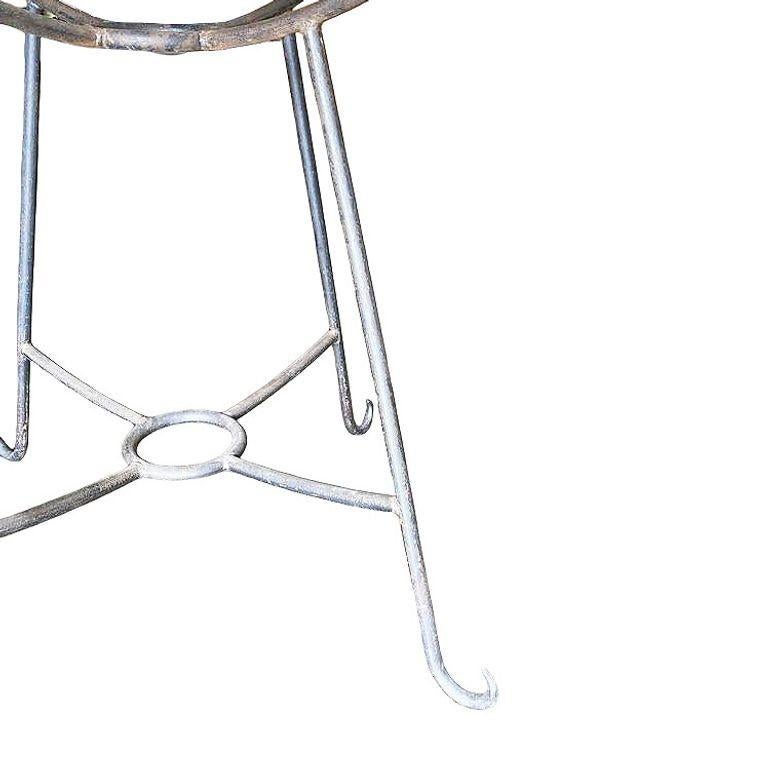 Rara mesa de desayuno para dos personas con centro de cristal de mediados de siglo Madera en venta