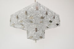 Raro ciondolo in vetro di metà secolo di Jaroslav Bejvl per Kamenicky Senov, 1960.