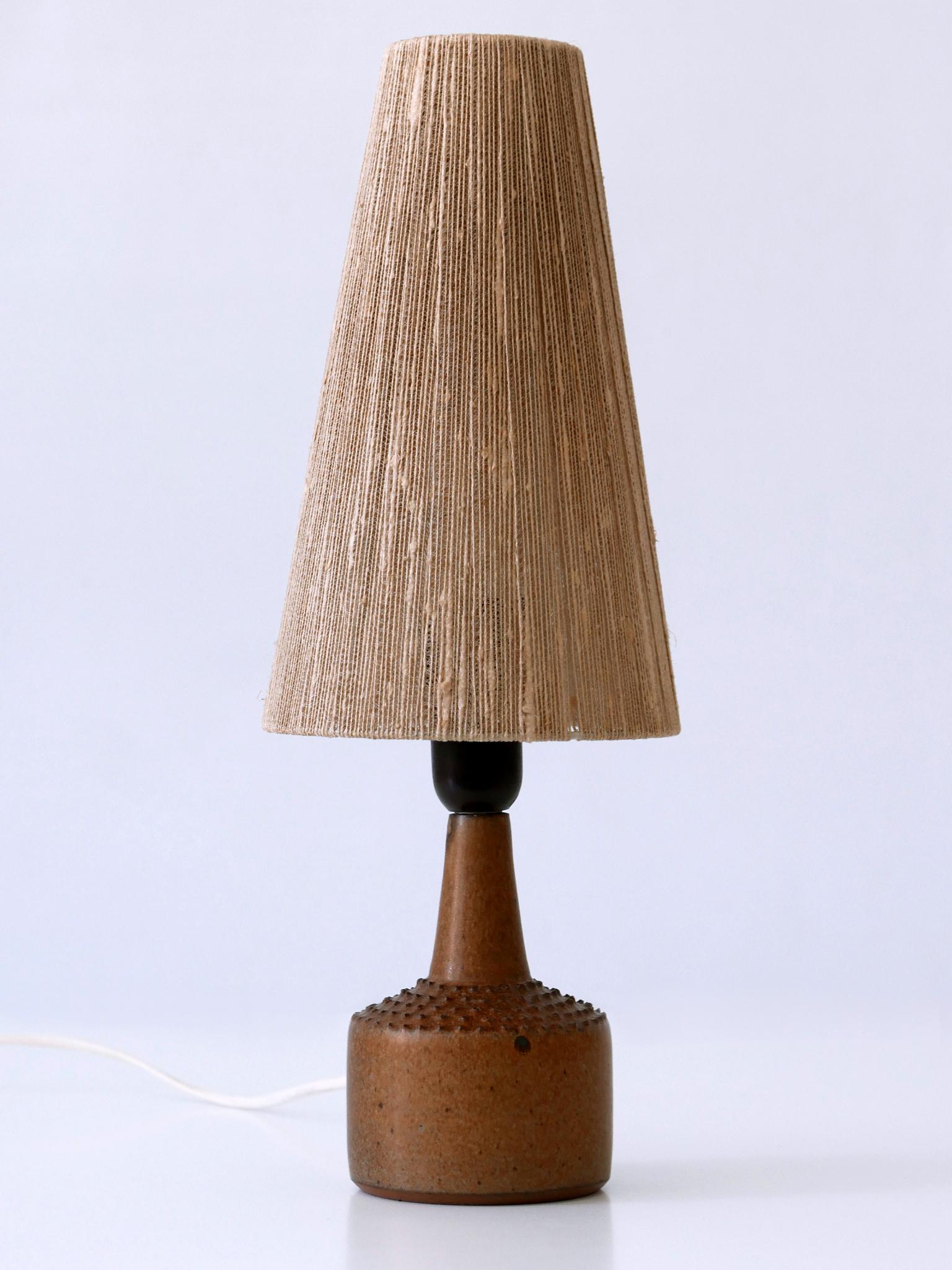 Mid-Century Modern Rare Mid-Century Glazed Stoneware Table Lamp by Rolf Palm for Mölle Sweden 1962