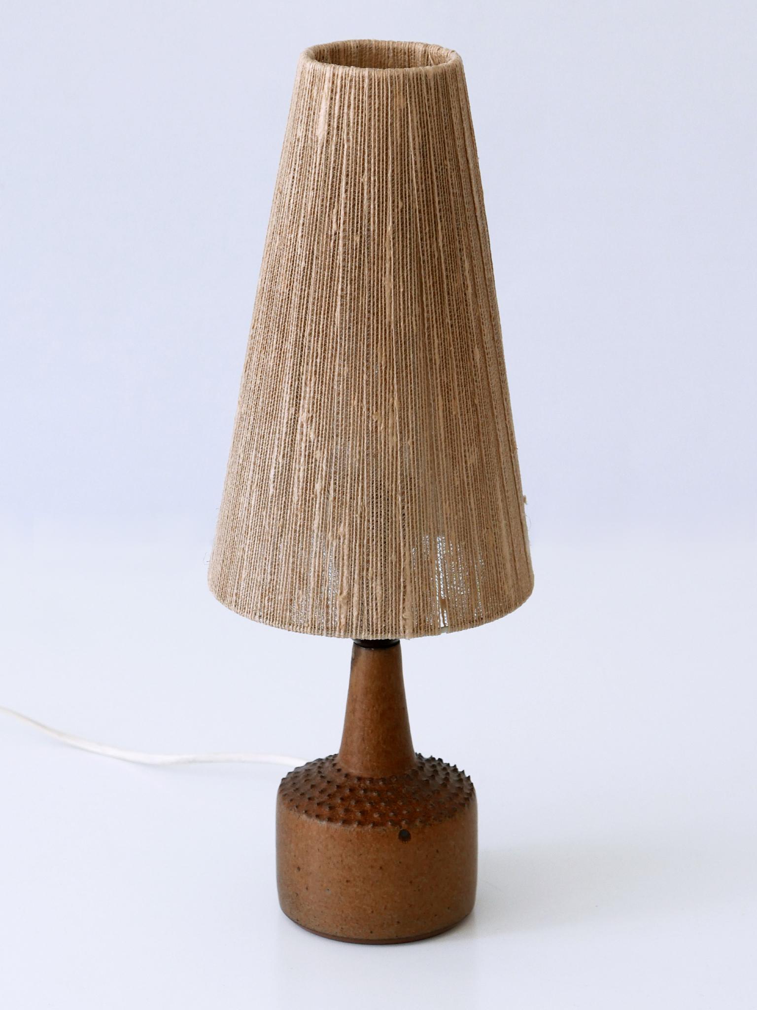 Rare Mid-Century Glazed Stoneware Table Lamp by Rolf Palm for Mölle Sweden 1962 1