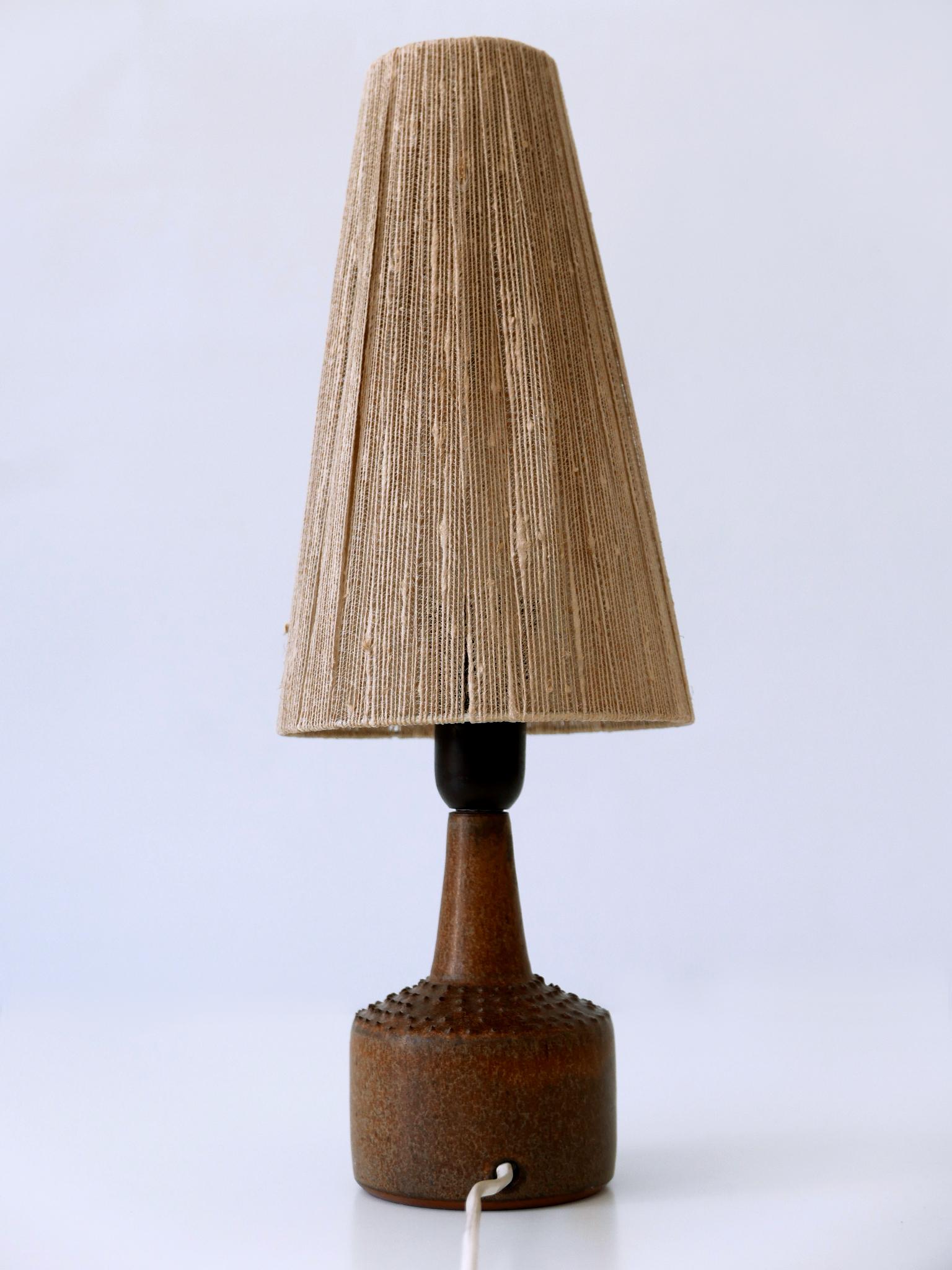 Rare Mid-Century Glazed Stoneware Table Lamp by Rolf Palm for Mölle Sweden 1962 2
