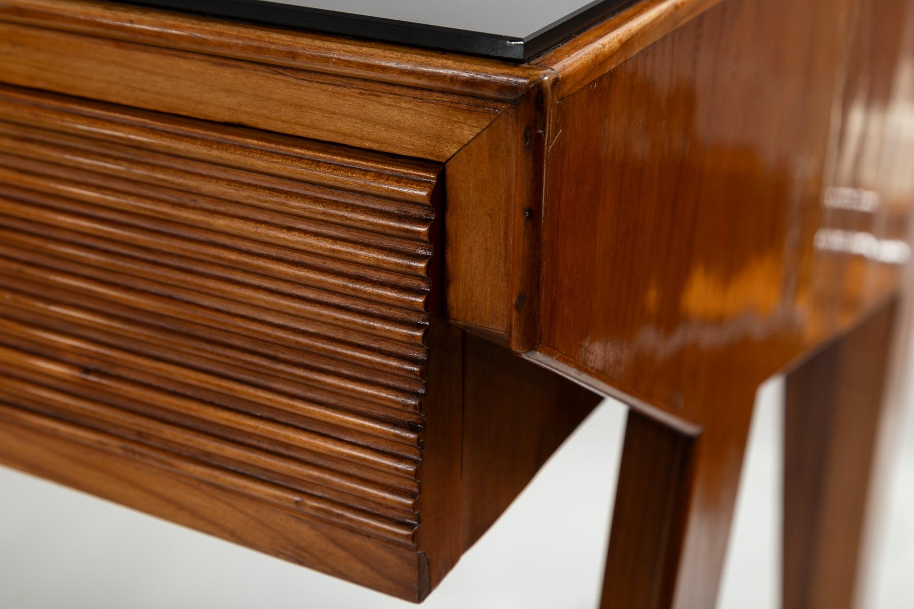 Rare Mid Century Italian Grissinato Desk In The Style Of Gio Ponti For Sale 5
