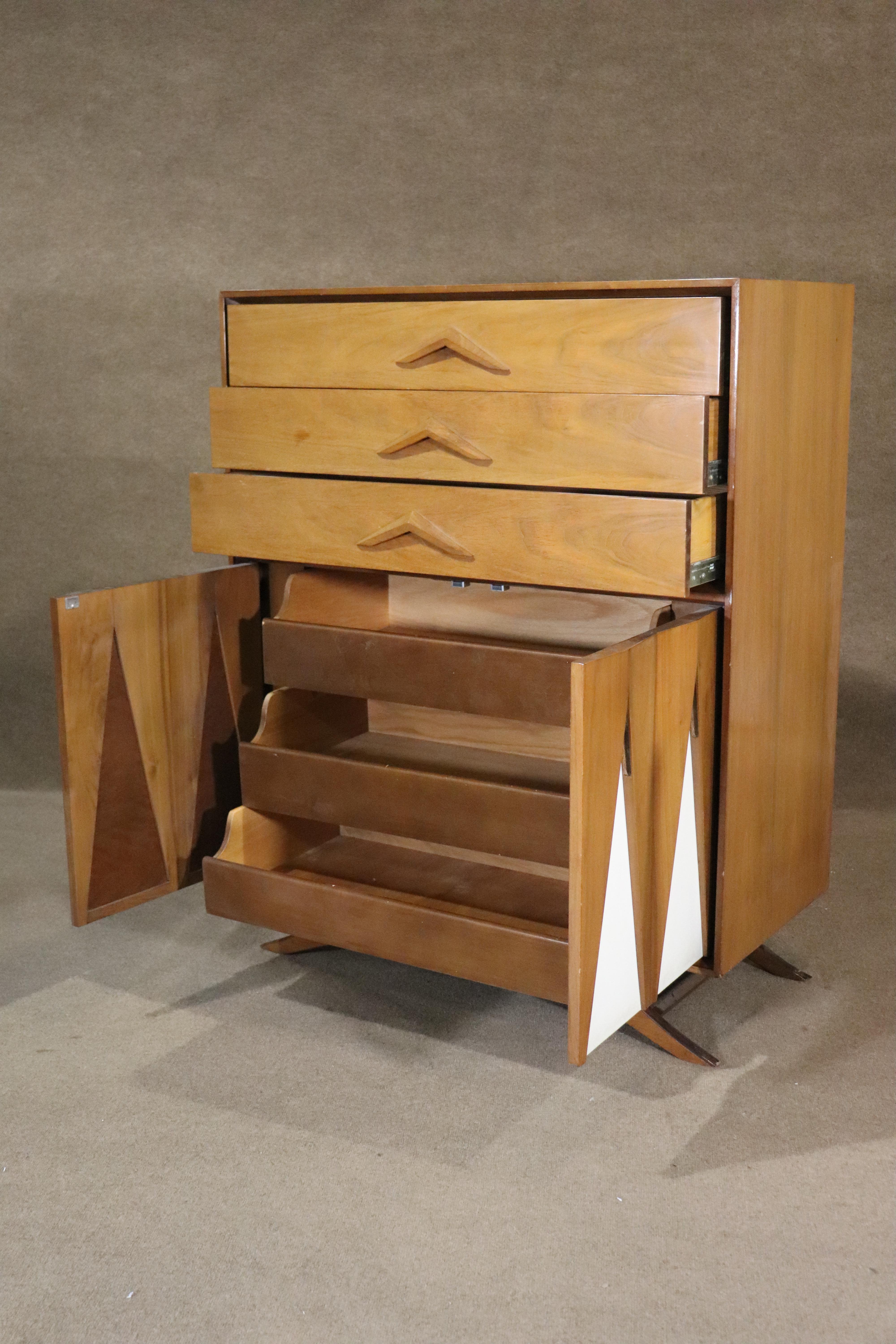 Mid-Century Modern Rare Mid-Century Kagan Style Chest of Drawers For Sale