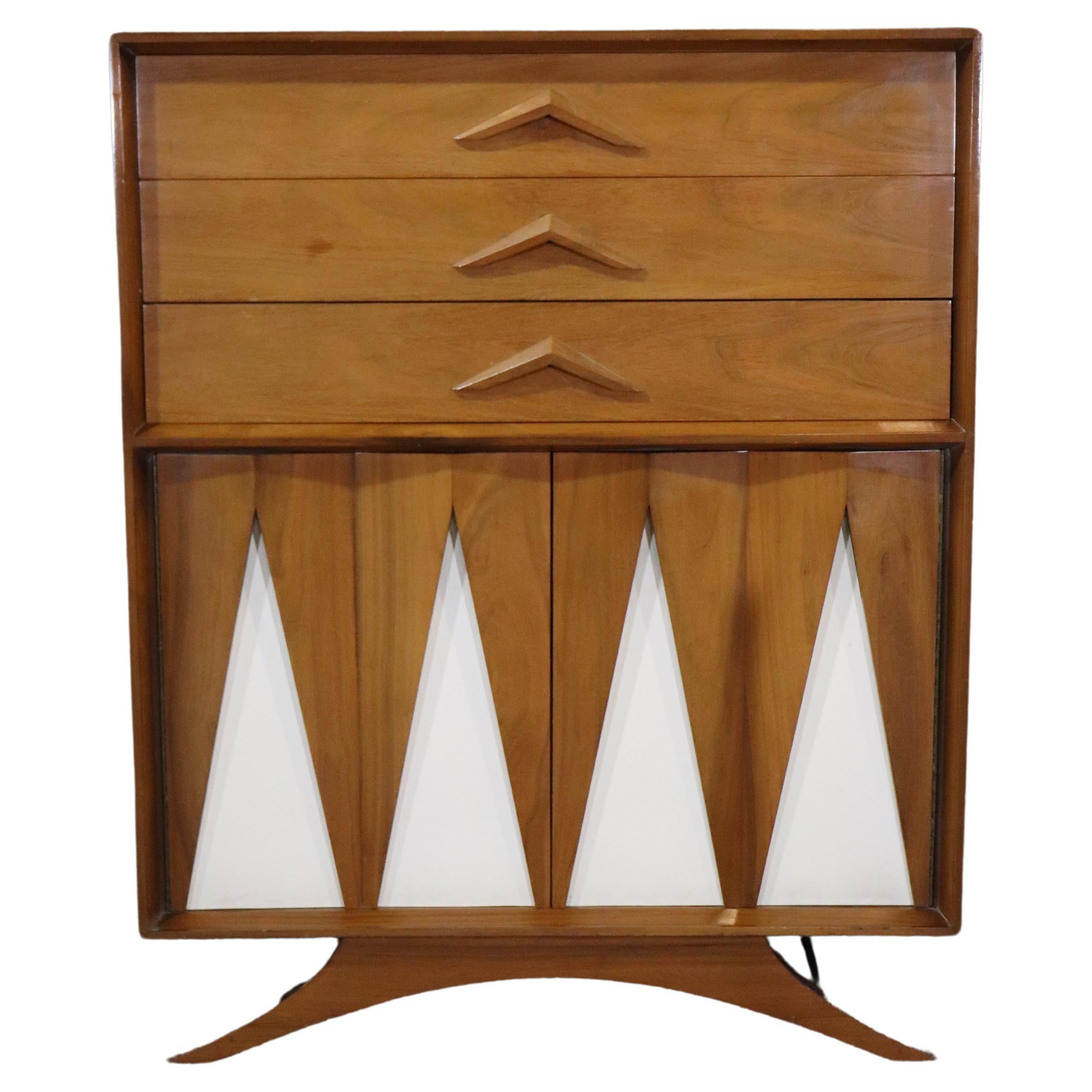 Rare Mid-Century Kagan Style Chest of Drawers For Sale