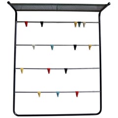 Rare Dutch Midcentury Mategot / Pilastro Style Coat Rack
