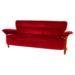 Seltenes Mid-Century-Sofa Modell F109 von Theo Ruth für Artifort, datiert 1955