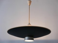 Rara lampada a sospensione a 4 fiamme del Mid Century Modern DD 39 di Philips, Paesi Bassi, 1950