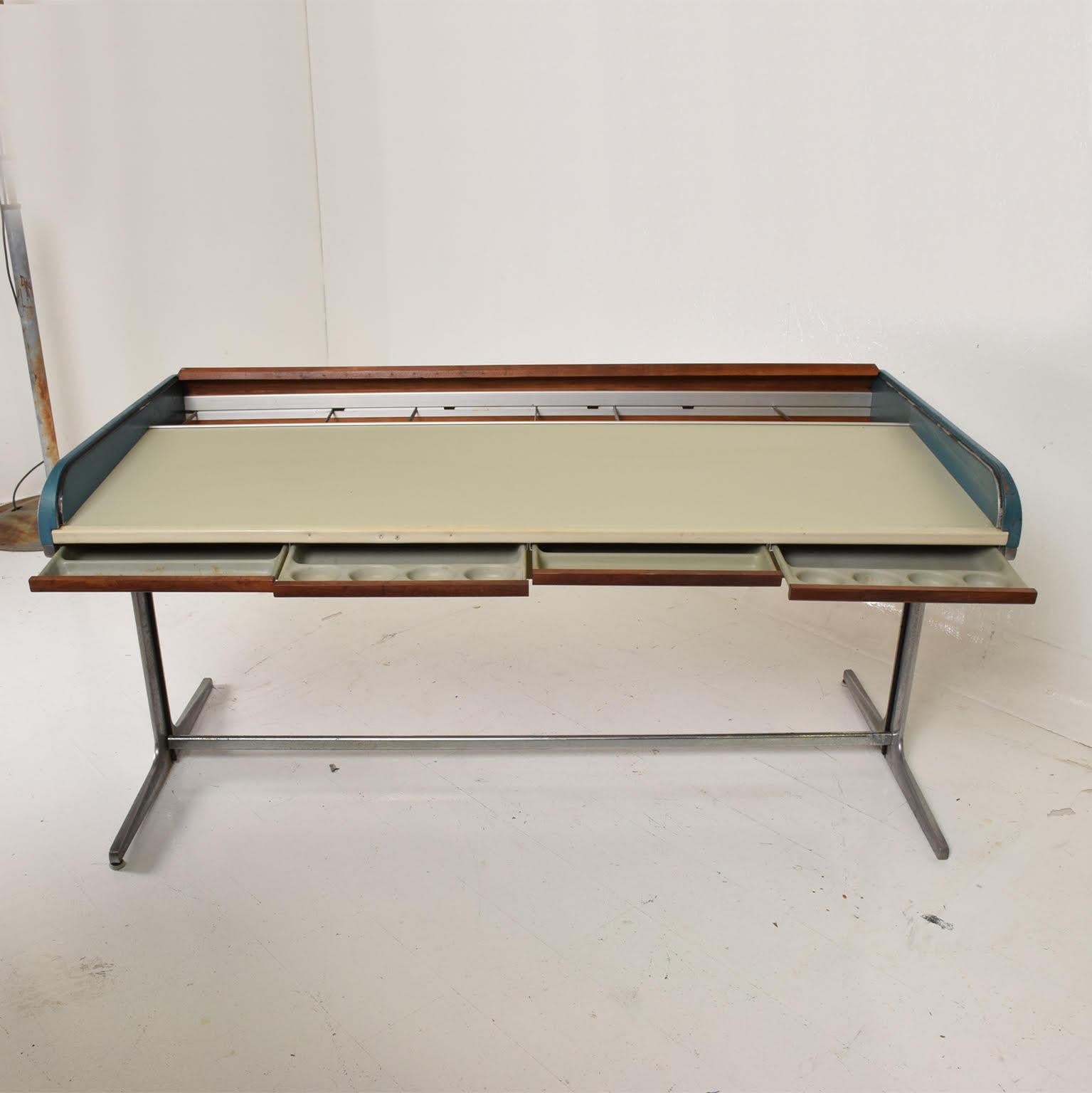 Mid-20th Century Rare Mid-Century Modern Action Desk by George Nelson Robert Propst Herman Miller