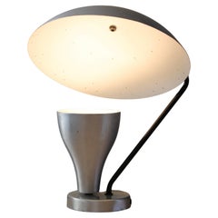 Russel Wright Mid Century Modern Aluminum Saucer Reflector Lamp 50 Art Decorator
