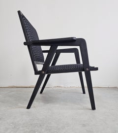 Rare Mid-Century Modern Armchair, Fully Refurbished, Yugoslavia, 1950s