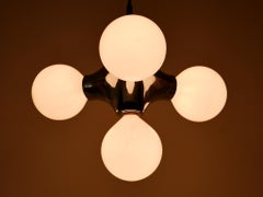 Rare Mid-Century Modern Atomic Pendant Lamp by Gebrüder Cosack Germany 1970s