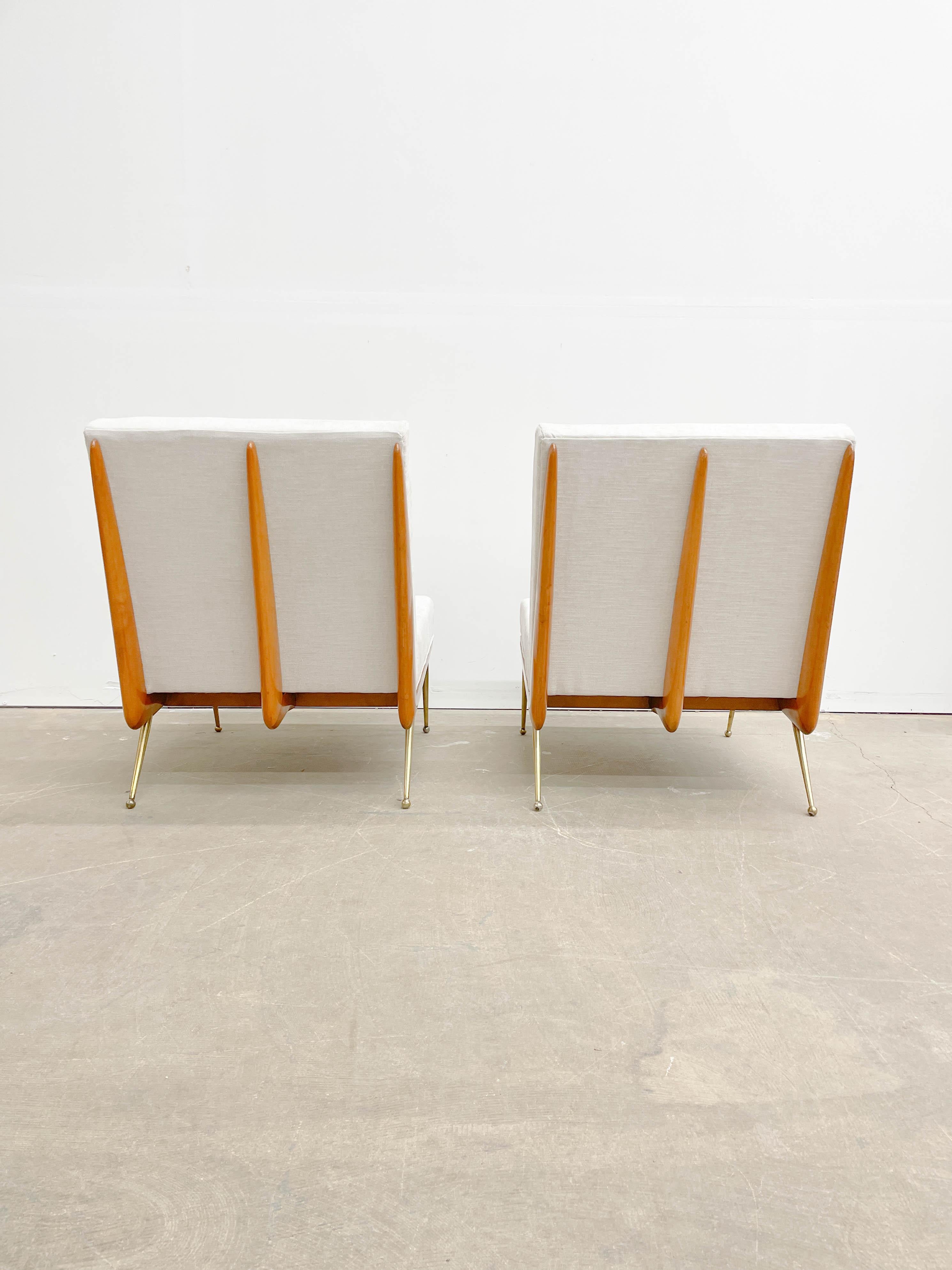 20th Century Rare Mid Century Modern Boomerang Chairs by Artcraft / Robinson-Johnson