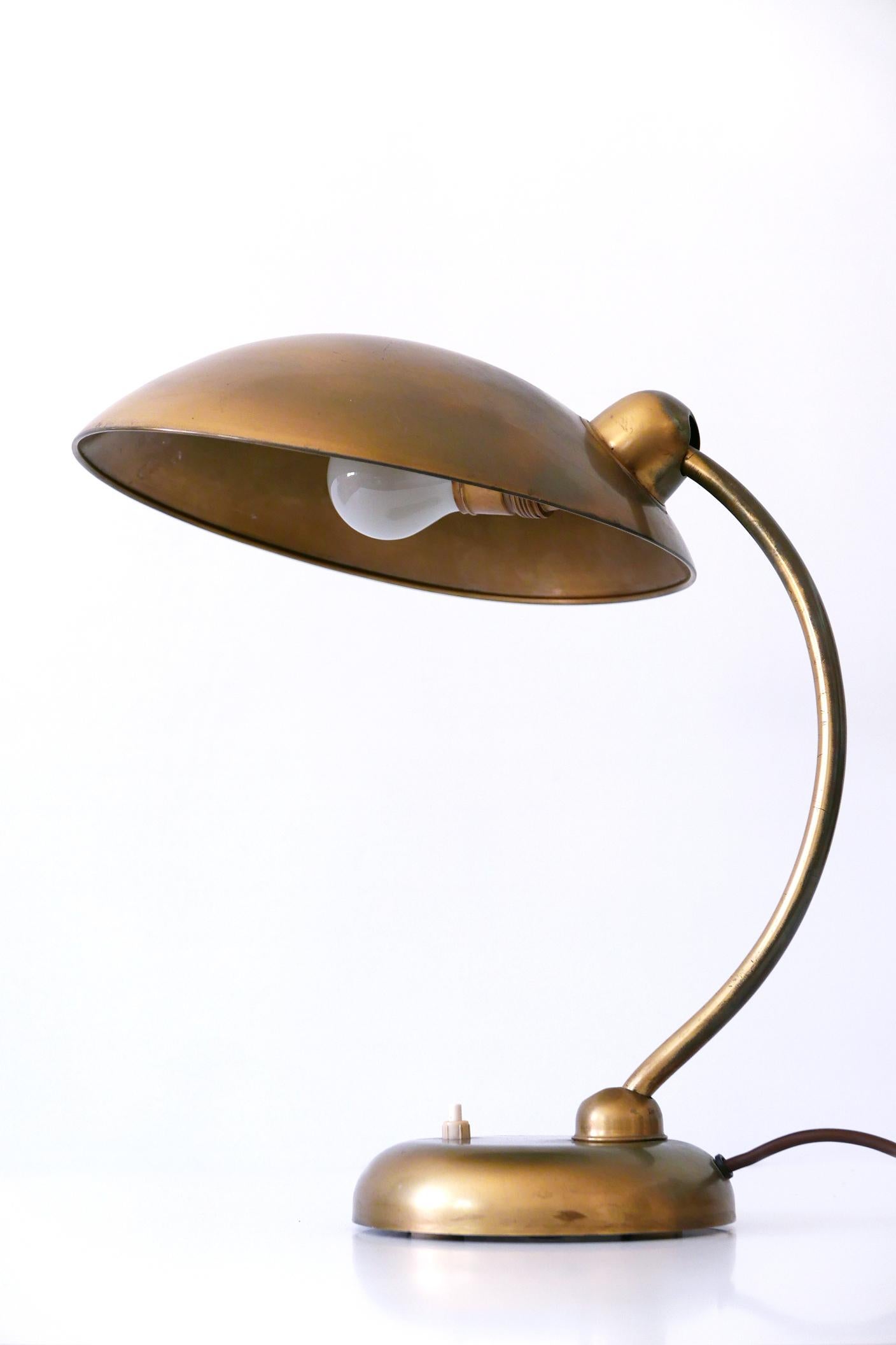 Rare Mid-Century Modern Brass Desk Light or Table Lamp, 1950, Germany For Sale 5