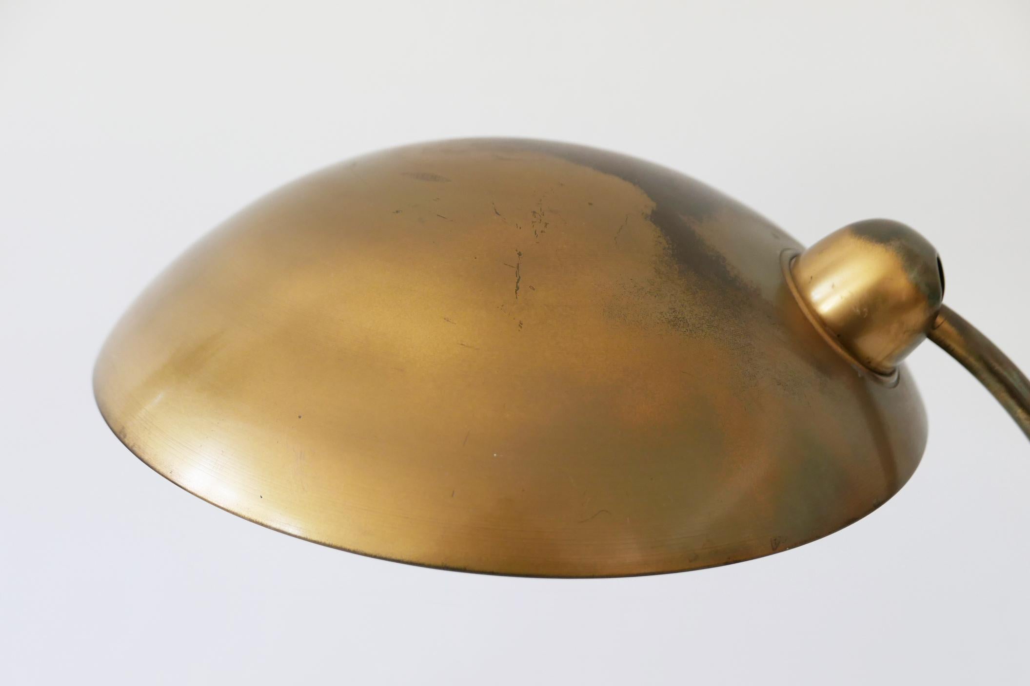 Rare Mid-Century Modern Brass Desk Light or Table Lamp, 1950, Germany For Sale 6
