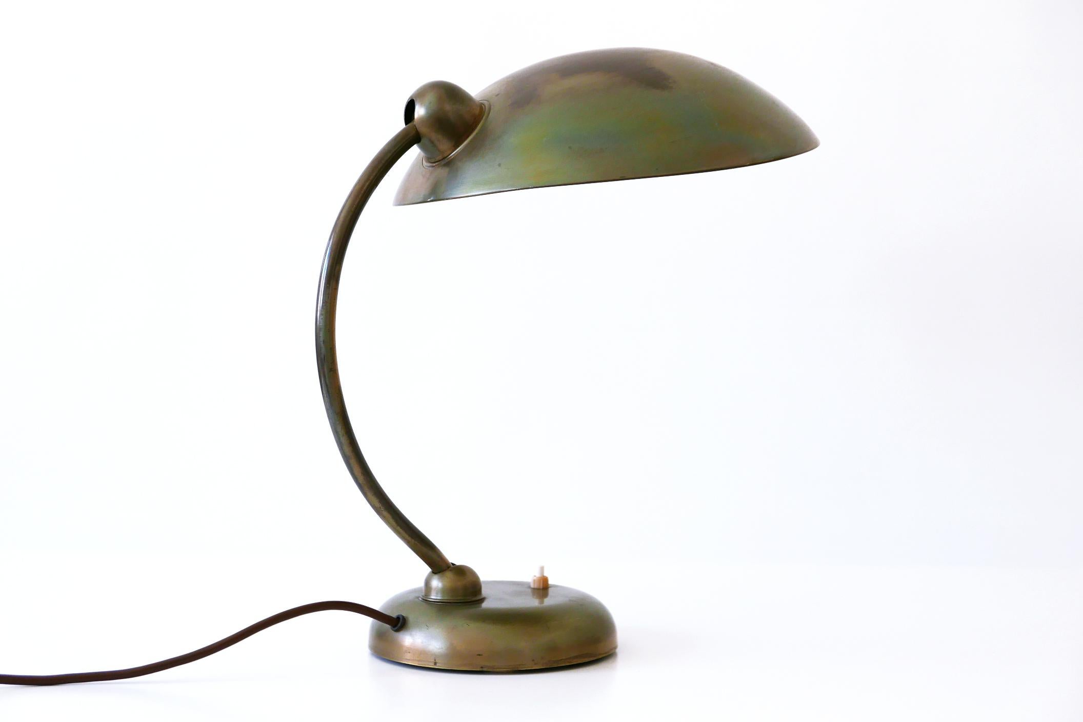 Mid-20th Century Rare Mid-Century Modern Brass Desk Light or Table Lamp, 1950, Germany For Sale