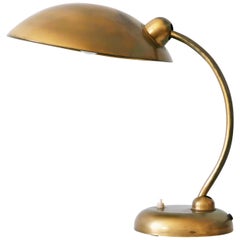 Rare Mid-Century Modern Brass Desk Light or Table Lamp, 1950, Germany
