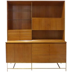 Paul McCobb Calvin Furniture Mid-Century Modern Breakfront, Rare 