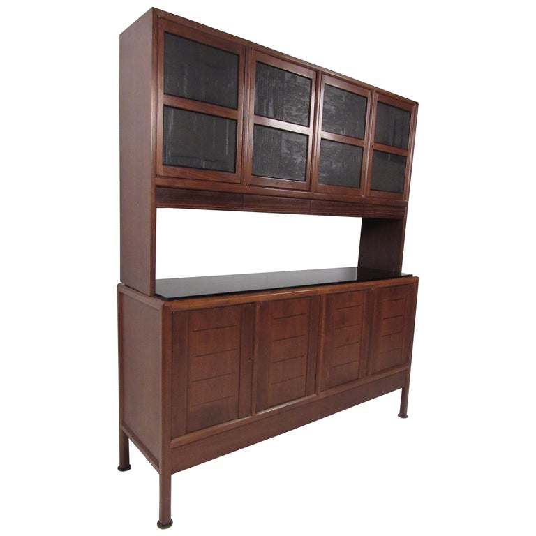 Rare Mid-Century Modern Breakfront Cabinet by Edward Wormley for Dunbar For Sale