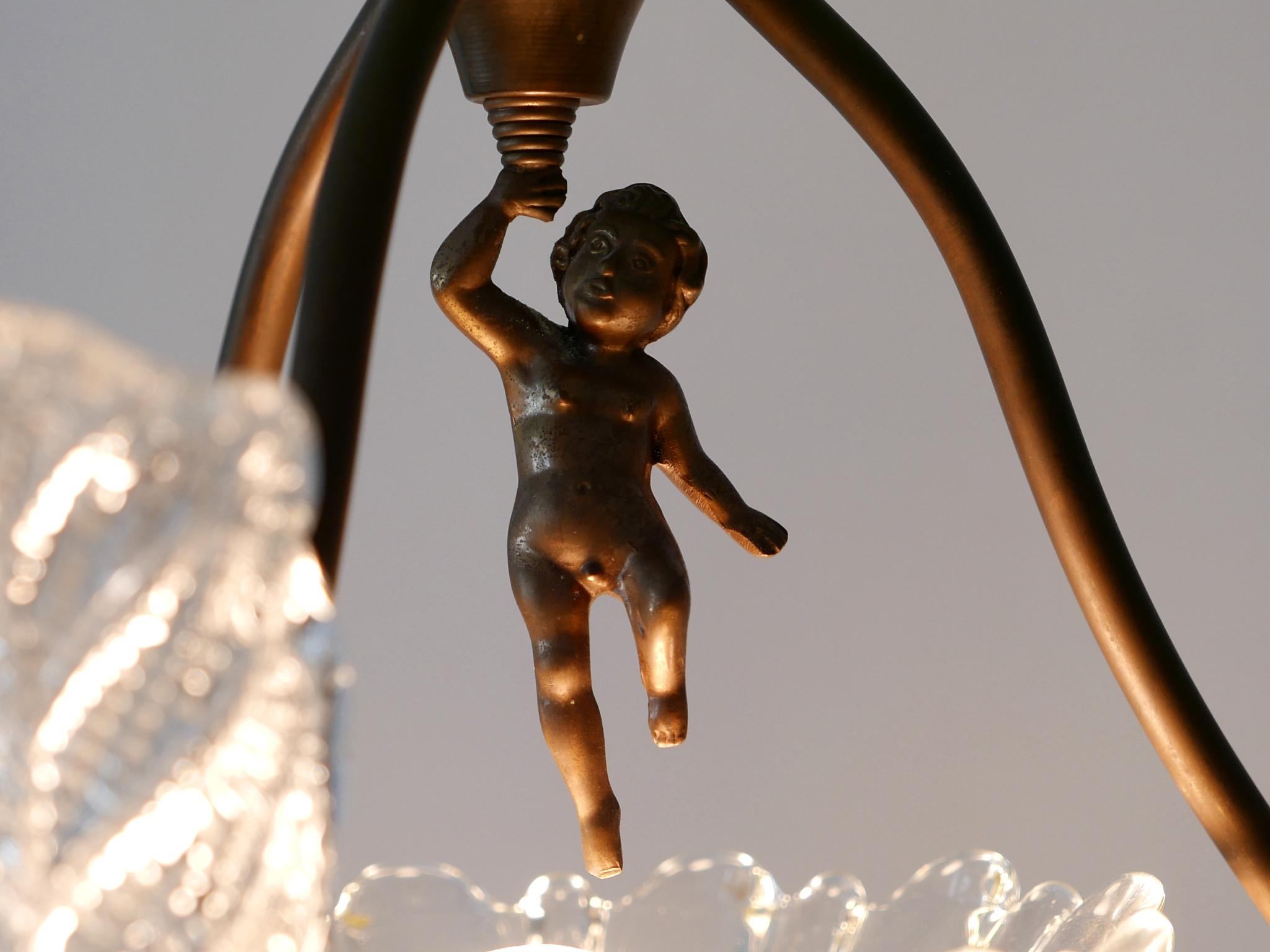 Rare Mid Century Modern Chandelier or Pendant Lamp 'Putti' by Barovier & Toso For Sale 6