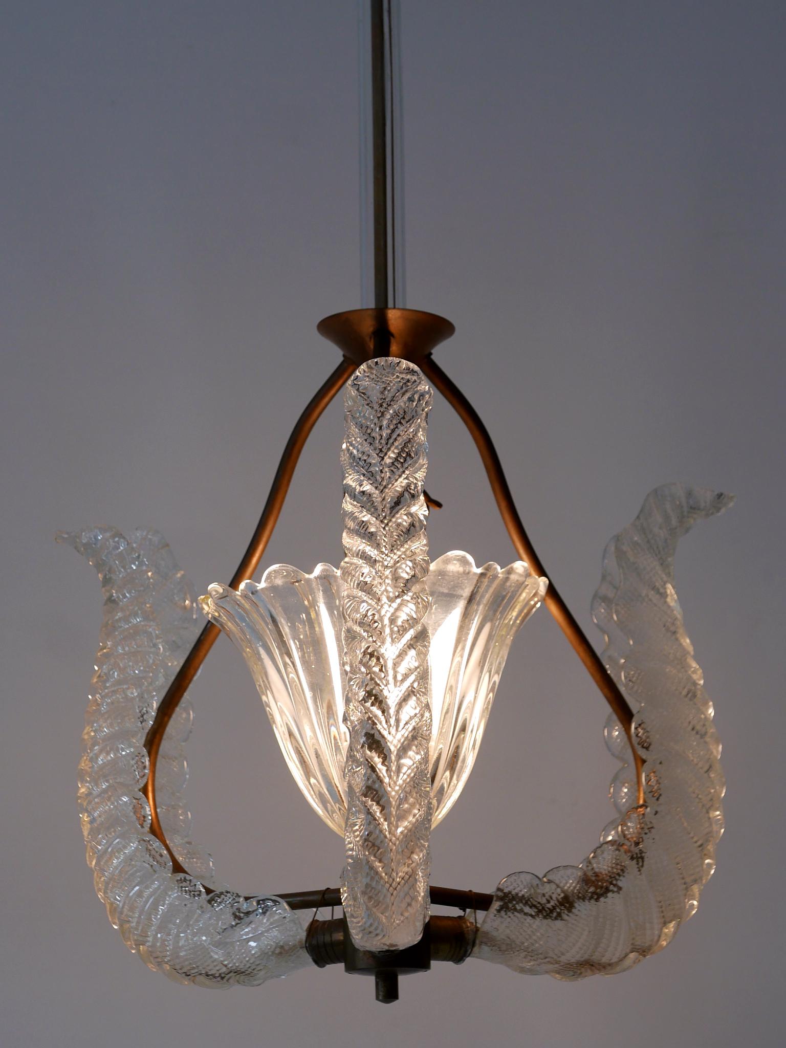 Rare Mid Century Modern Chandelier or Pendant Lamp 'Putti' by Barovier & Toso For Sale 10